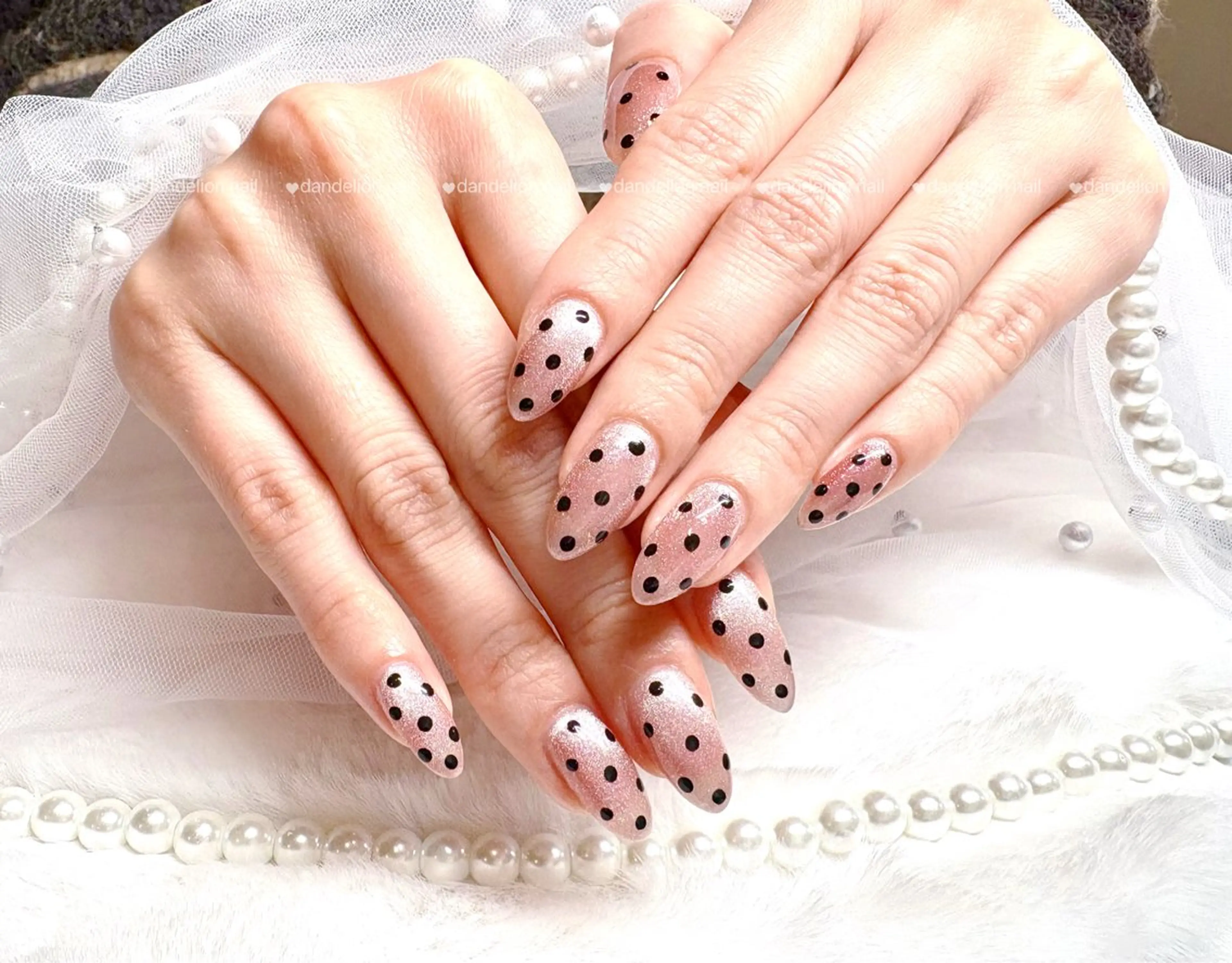 ネイル 成人式 マグネットネイル バレンタイン ワンホンネイル ハンドネイル dandelion nail北千住のネイルデザイン