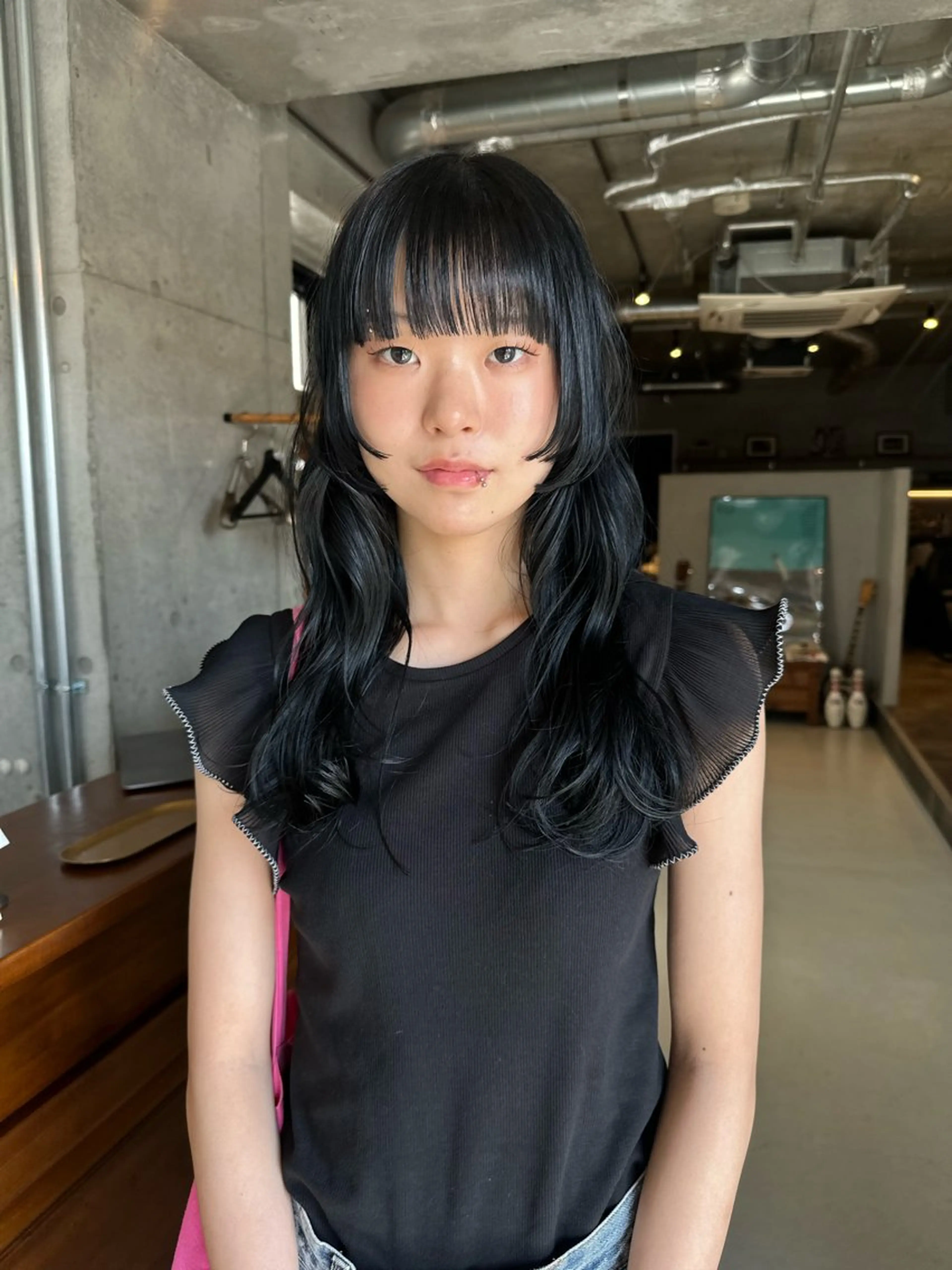 ロング カラー カット ヘアカラー トリートメント 斎藤祐樹 /レイヤー/パーマのヘアスタイル