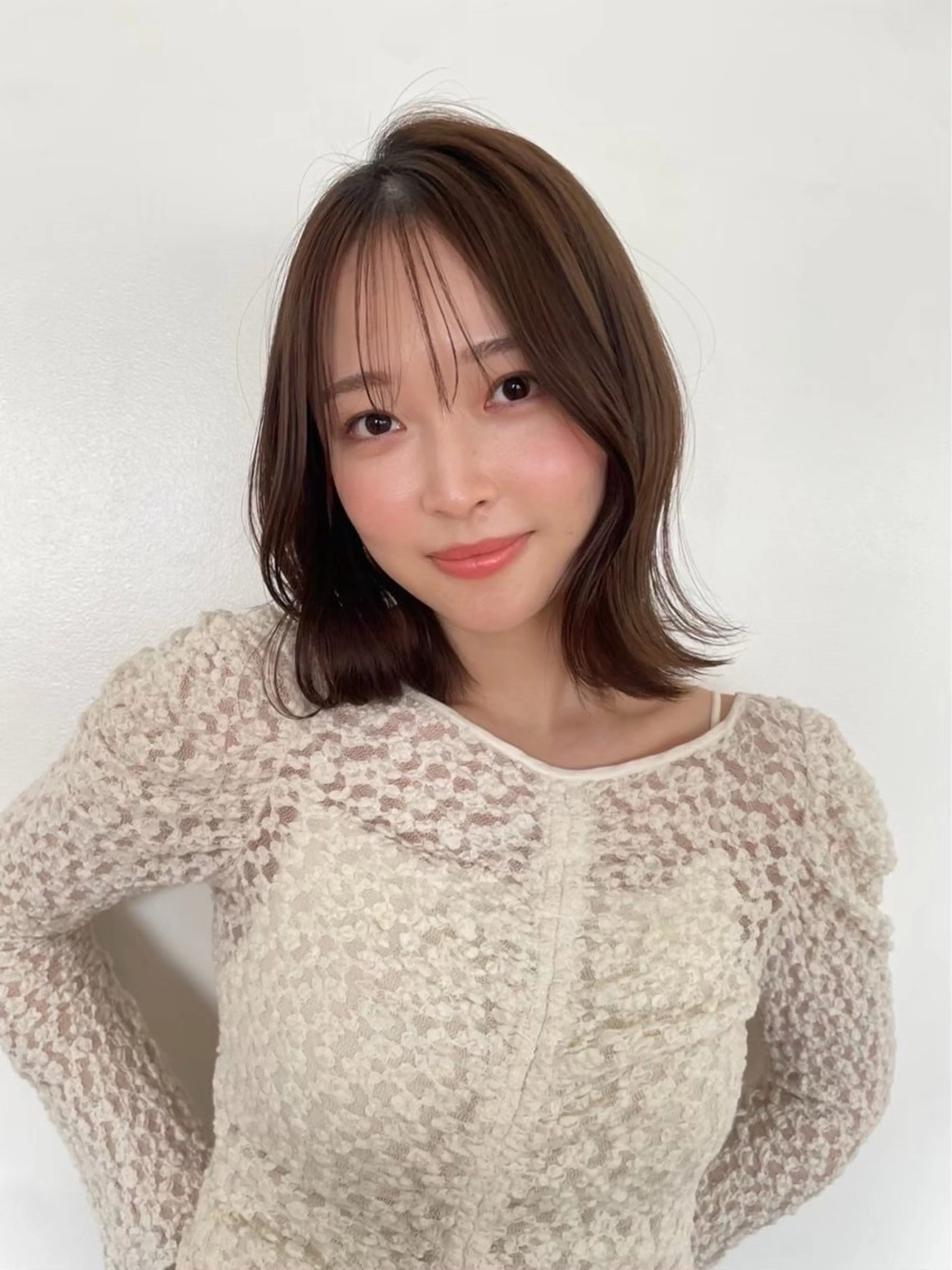 ミディアム カラー ミユウ👗🎀 /カラーリスト/ボブのヘアスタイル