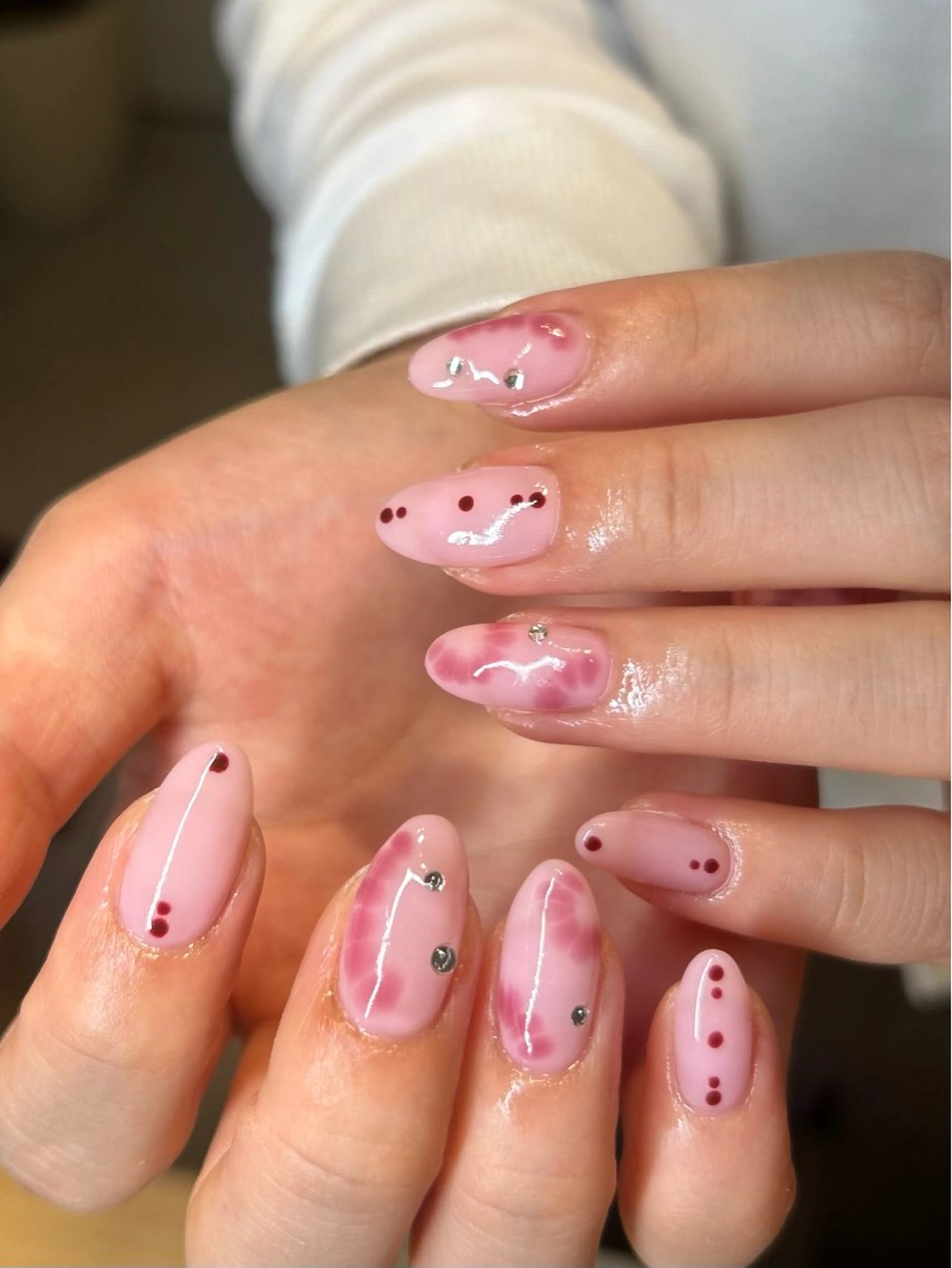 セミロング ハンドネイル Nbibi nail salonのネイルデザイン