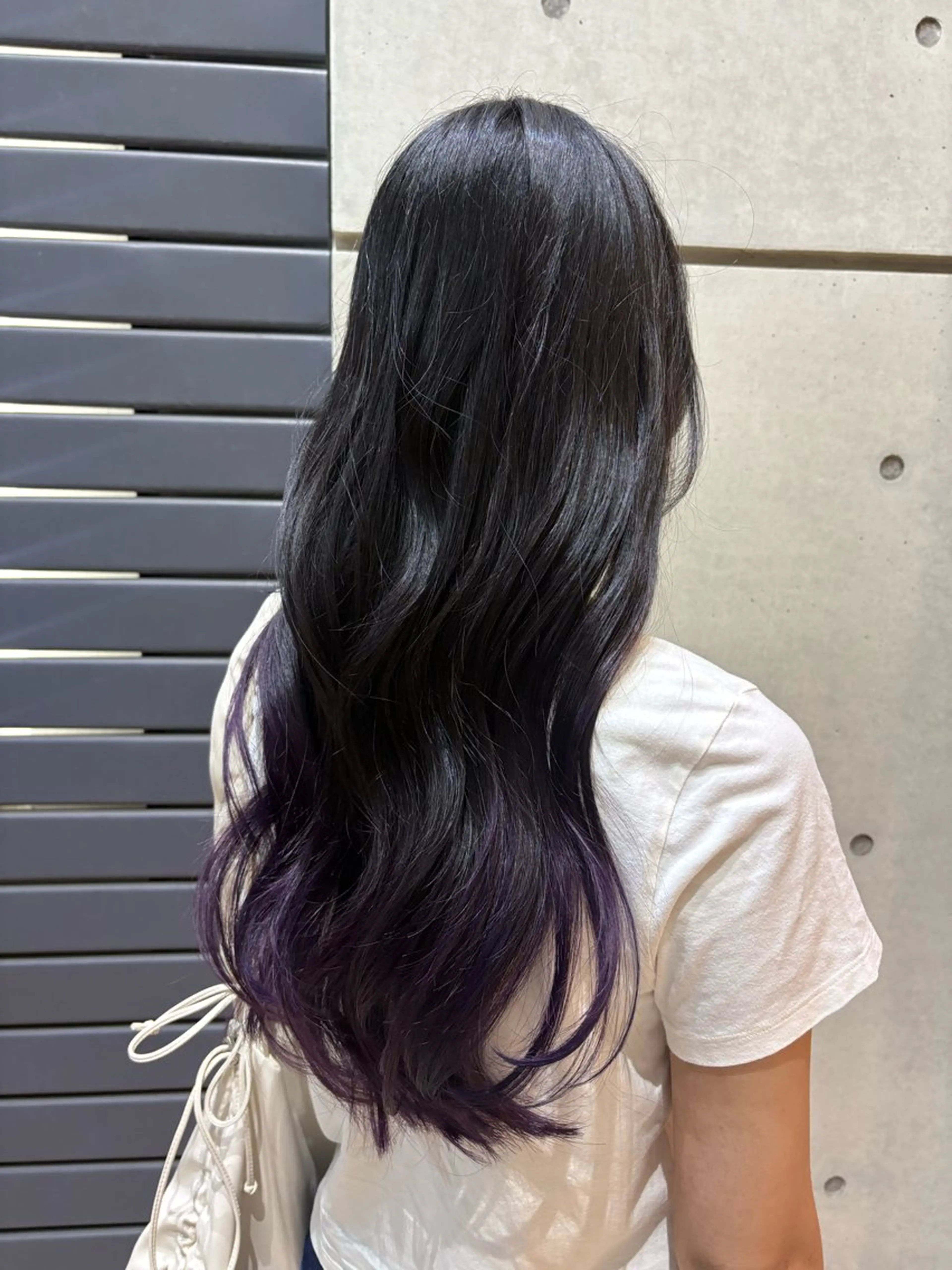 ロング カラー パーマ/カラーモデル ななほのヘアスタイル