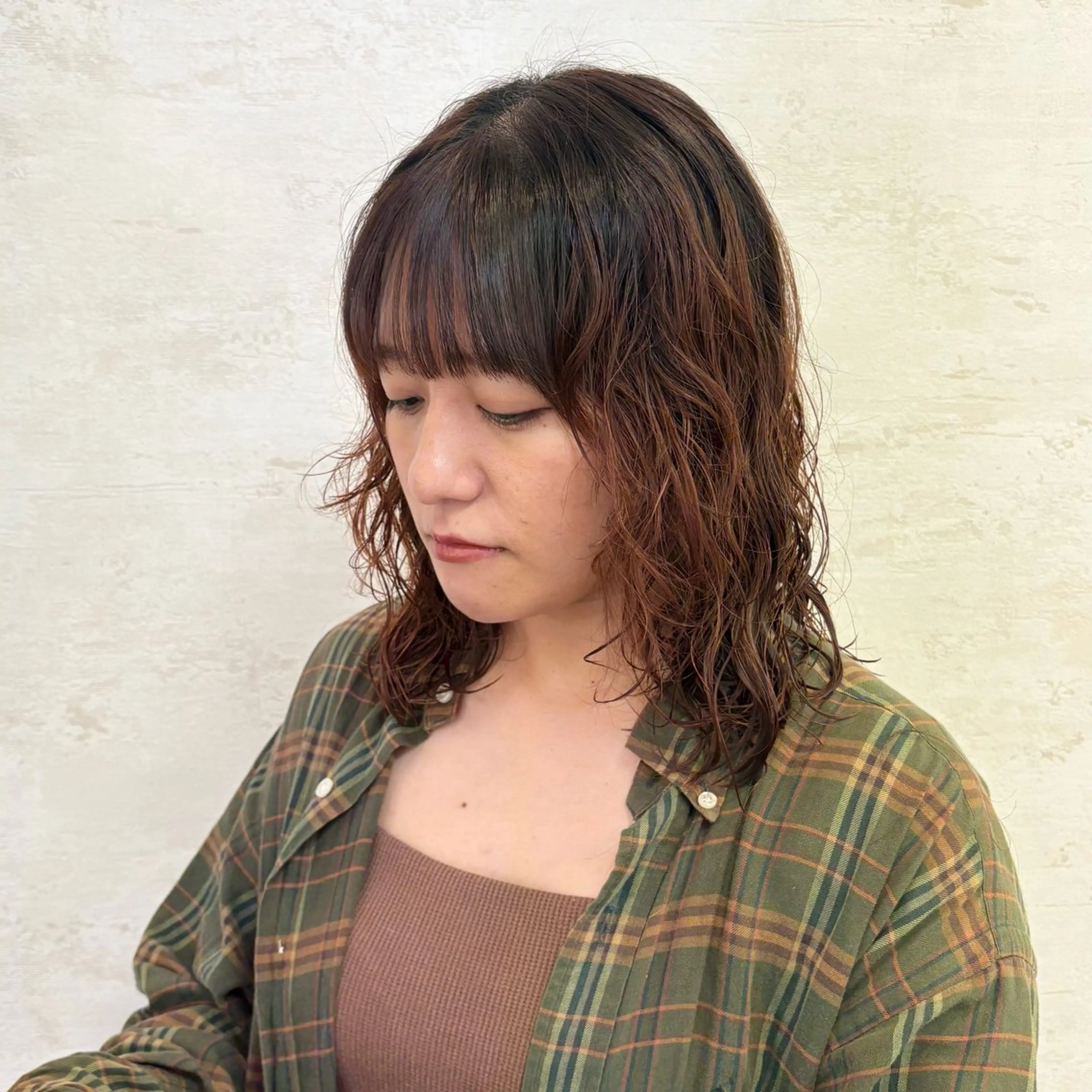 ミディアム パーマ パーマ ゆい/メンズカット /レイヤーカットのヘアスタイル