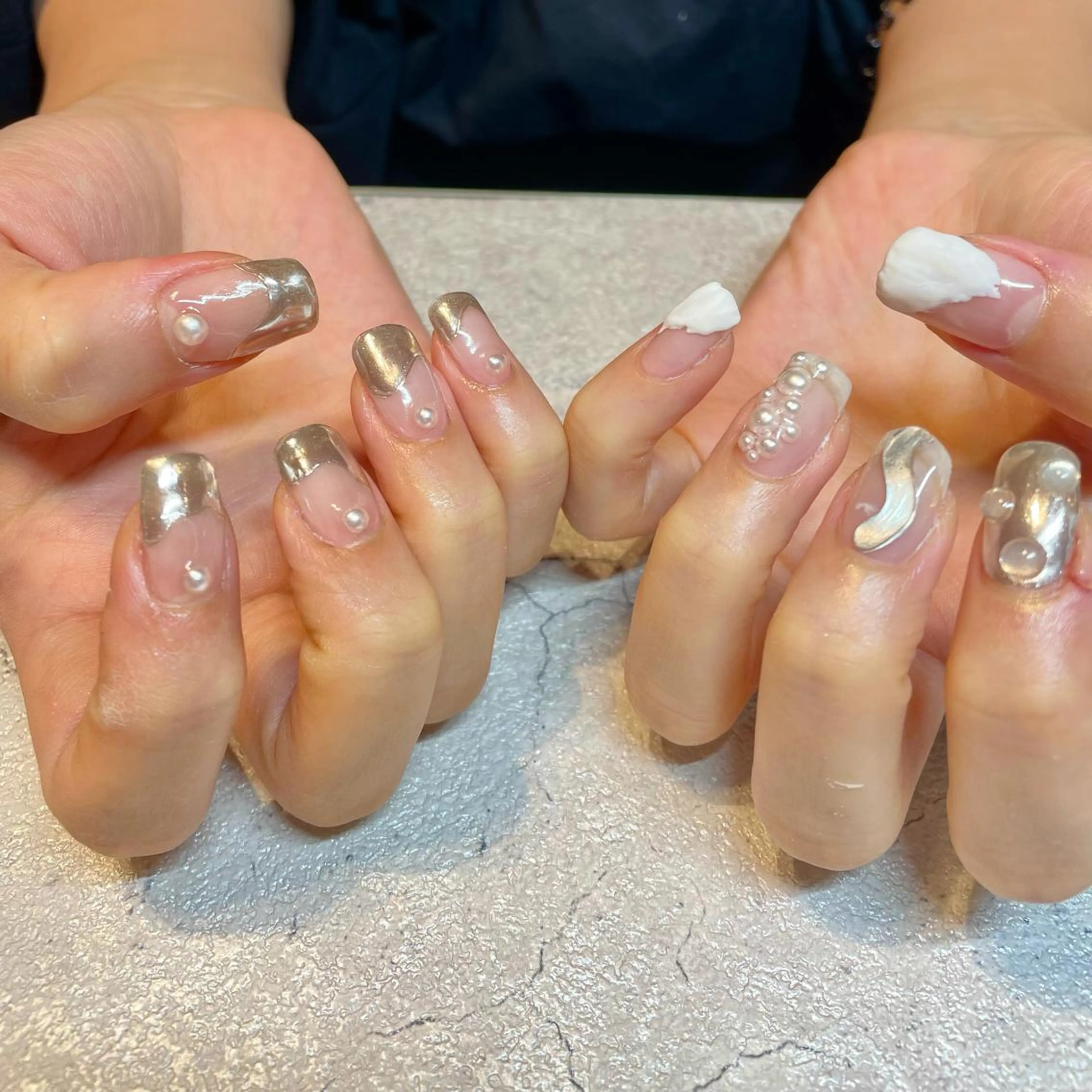 当店オフ込み持ち込みデザインネイル150分(他店オフ代別途追加)の写真