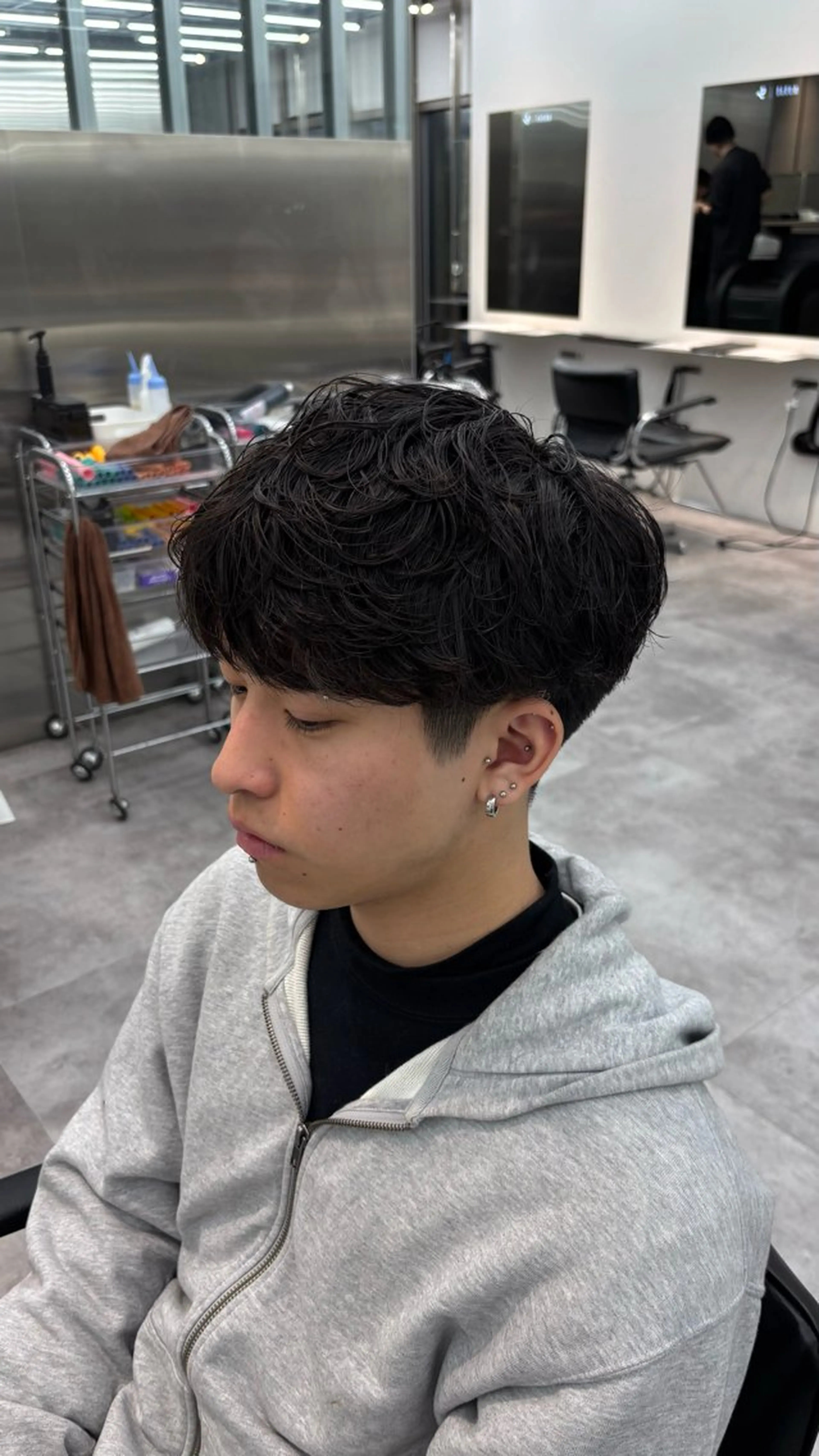 ショート パーマ カット RETOUCH by fifth メンズサロン【レタッチ バイ フィフス】所属・fifth原宿 A:Ri🧸のヘアスタイル