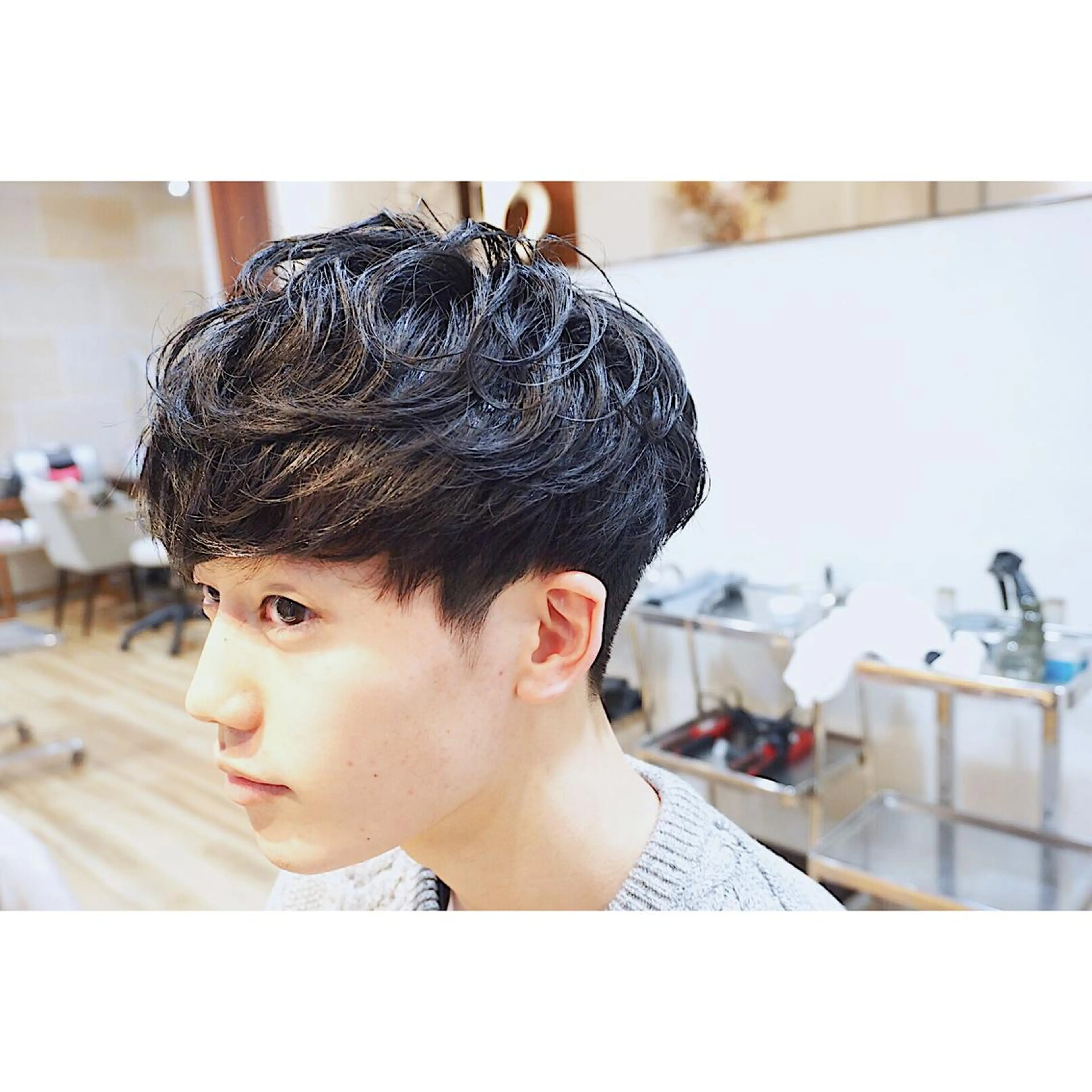 ショート パーマ メンズ Graph. （グラフ）立川🪽✨のヘアスタイル