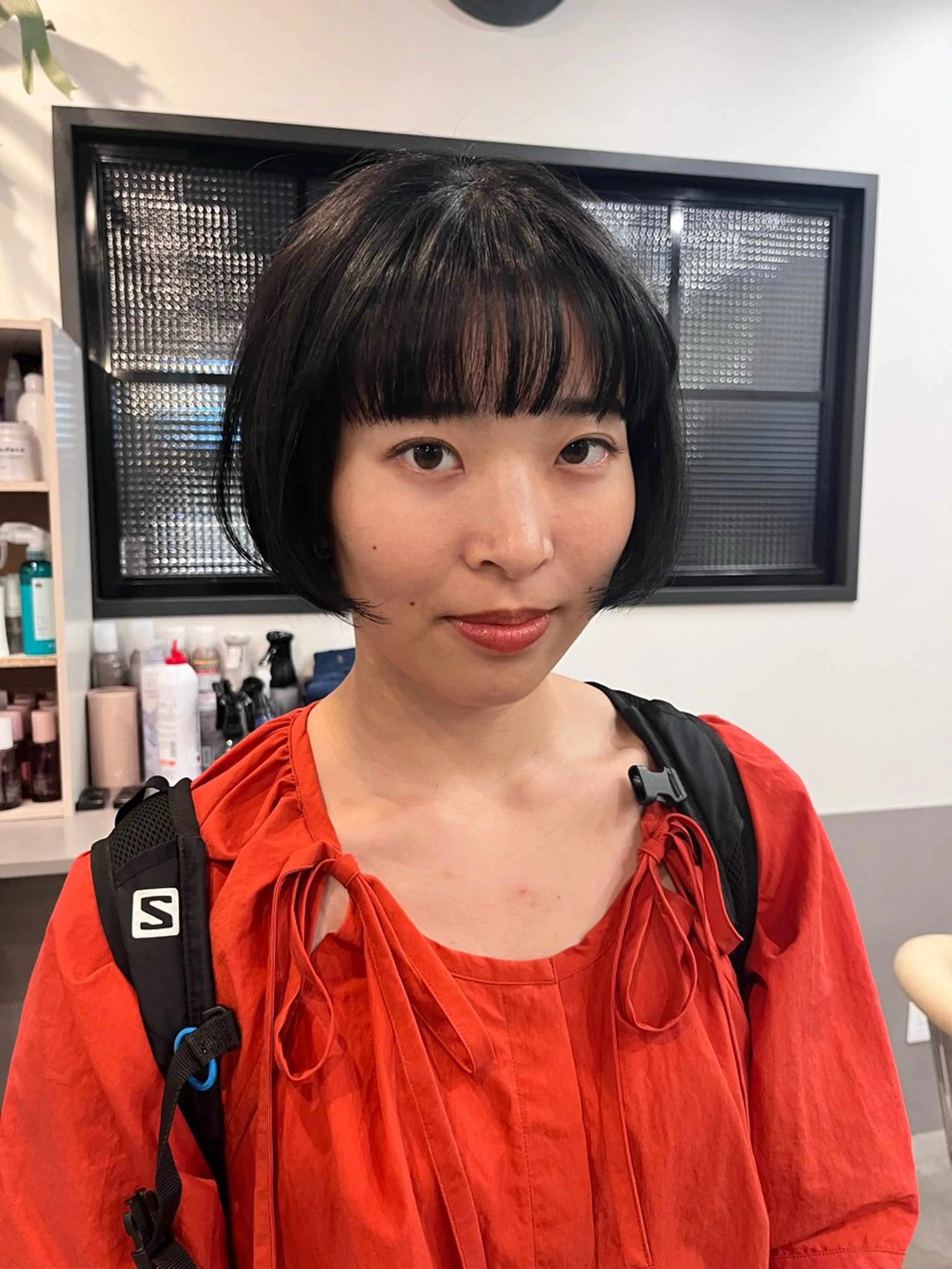 ショート カラー 黒髪 ブルーカラー ブルーブラック カット ヘアカラー dogstar小林諒 レイヤー/パーマのヘアスタイル