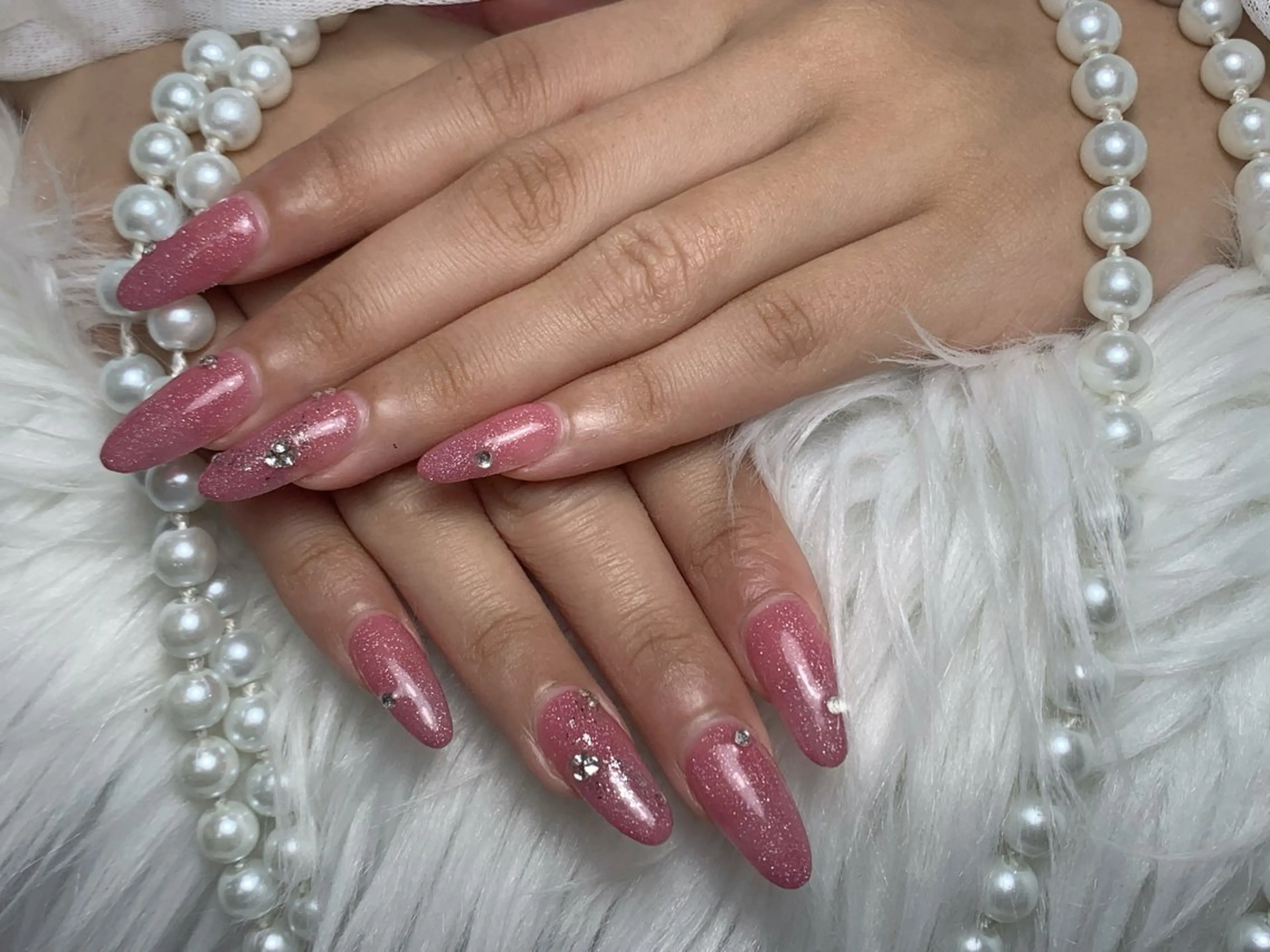 ネイル アートネイル フラッシュネイル フレンチネイル ガラスフレンチ グラデーション ハンドネイル M2 BEAUTY リュウのネイルデザイン