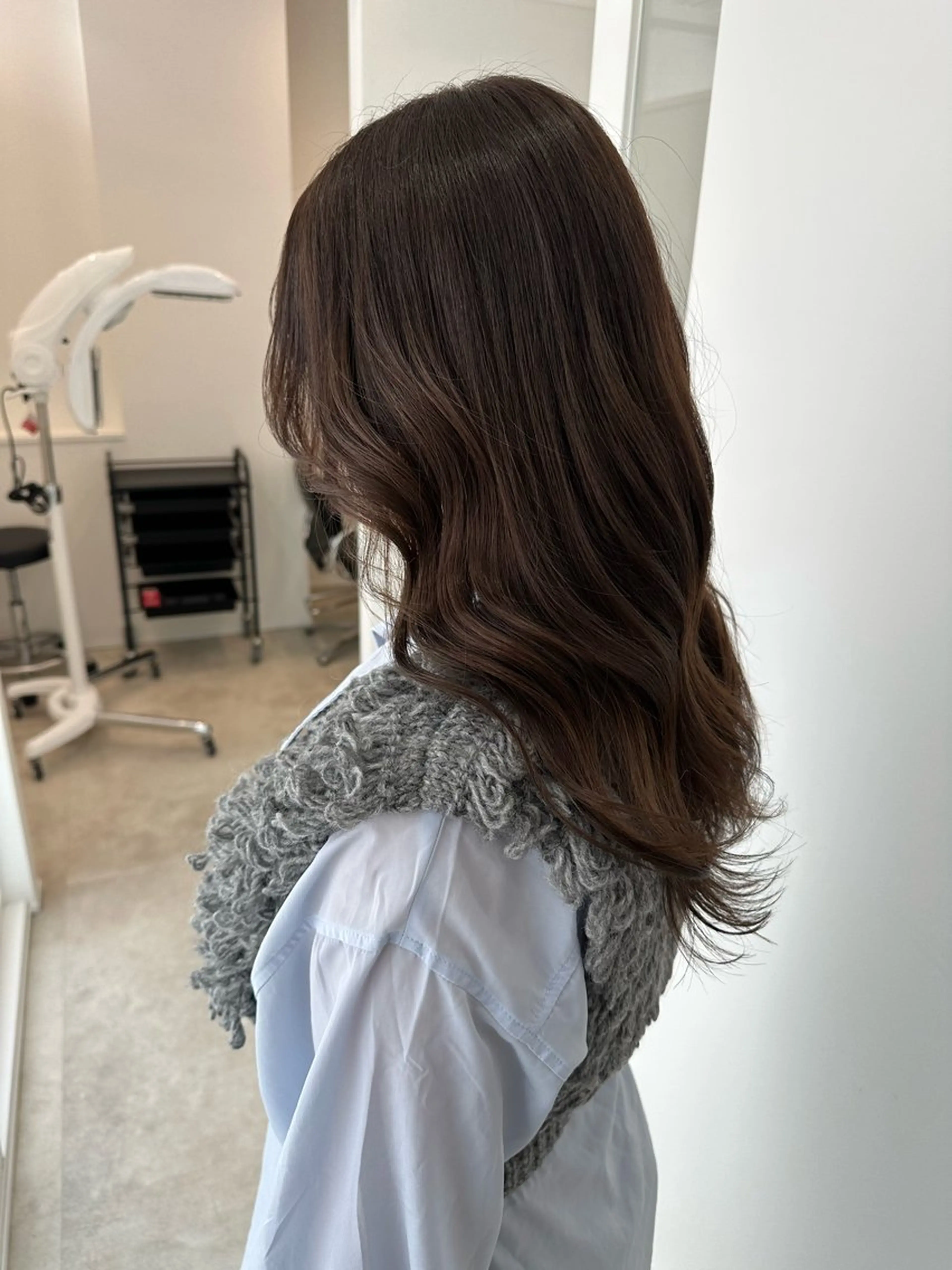 セミロング カラー ヘアカラー トリートメント ヘアセット/艶カラー 💐nao.のヘアスタイル