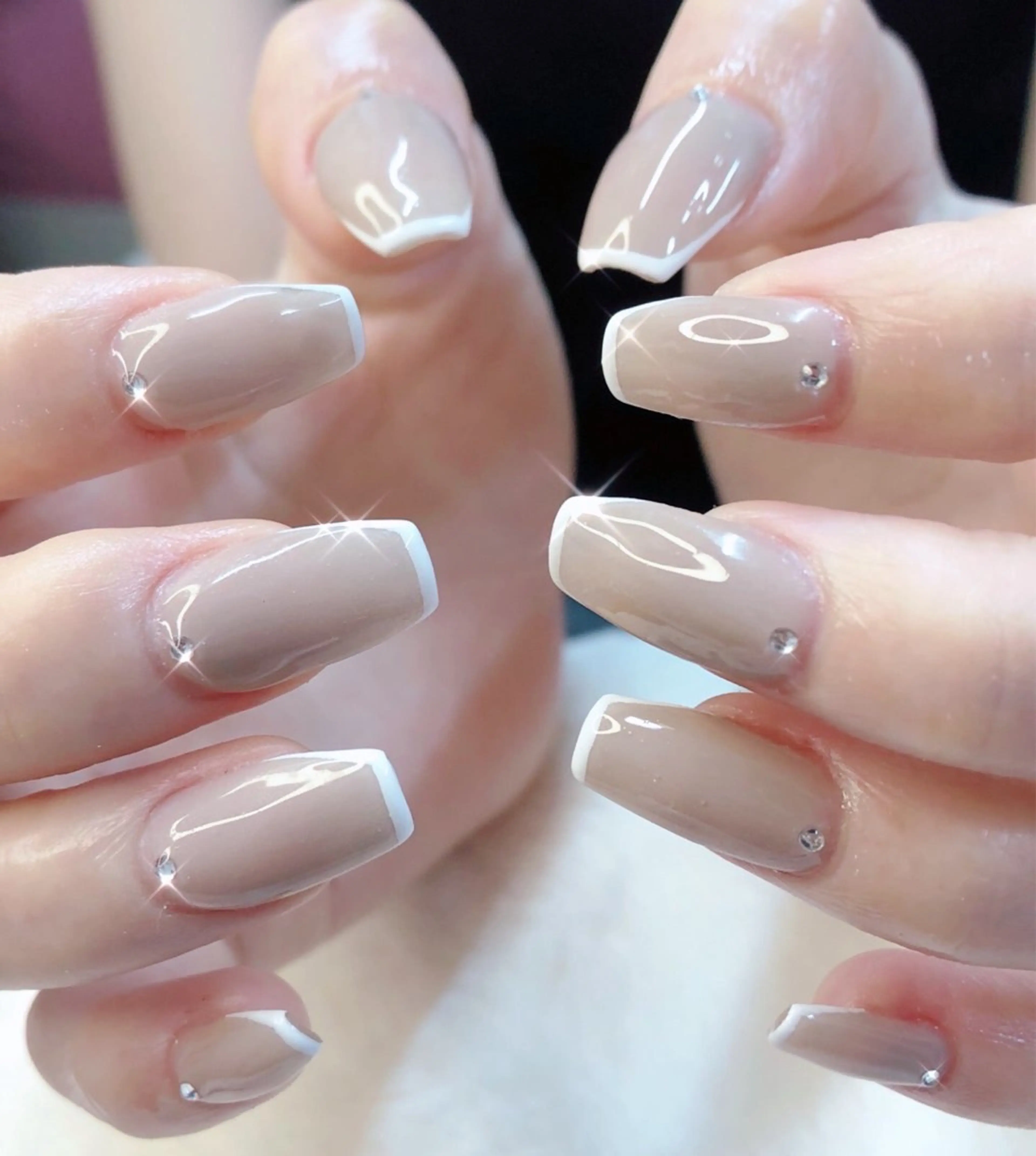 ネイル フットネイル ゴールド マグネットネイル ミラーネイル 持ち込み ハンドネイル ハンドケア 大門浜松町 ネイルのネイルデザイン