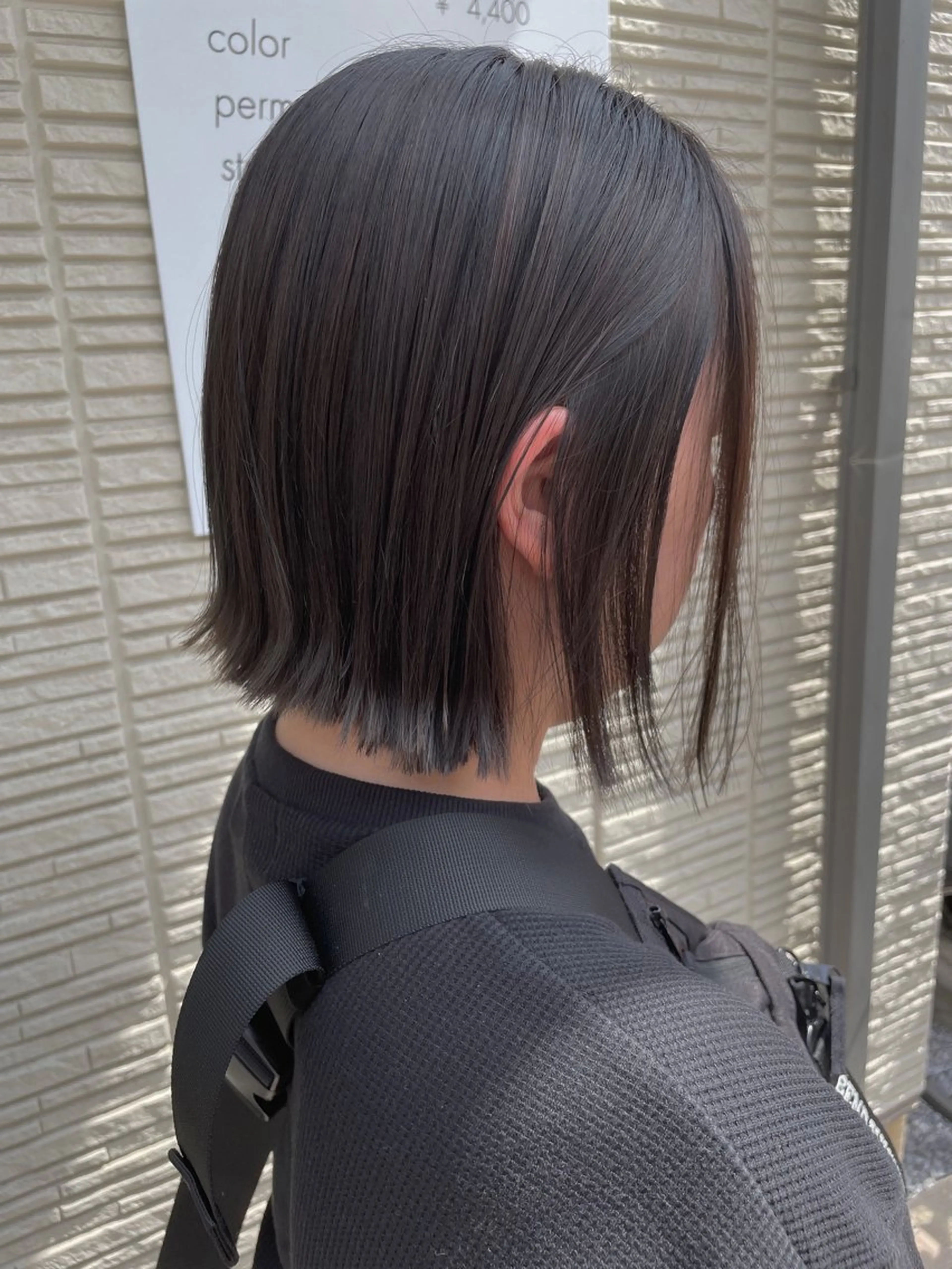 ミディアム ショートボブ ボブ 外ハネヘア 新村 華奈絵のヘアスタイル