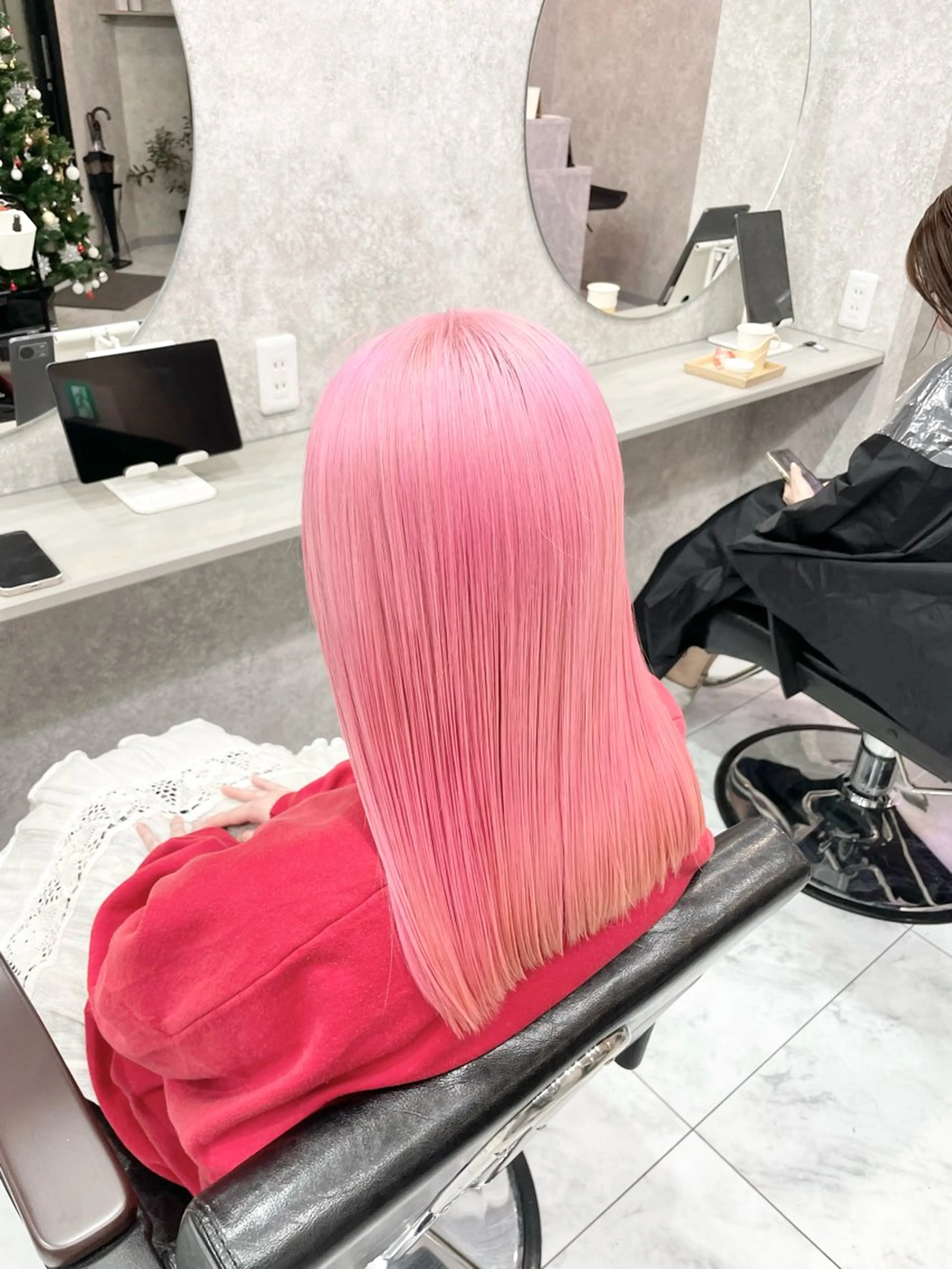 ミディアム 🦋ハイトーン🦋 石山 希理🦋のヘアスタイル