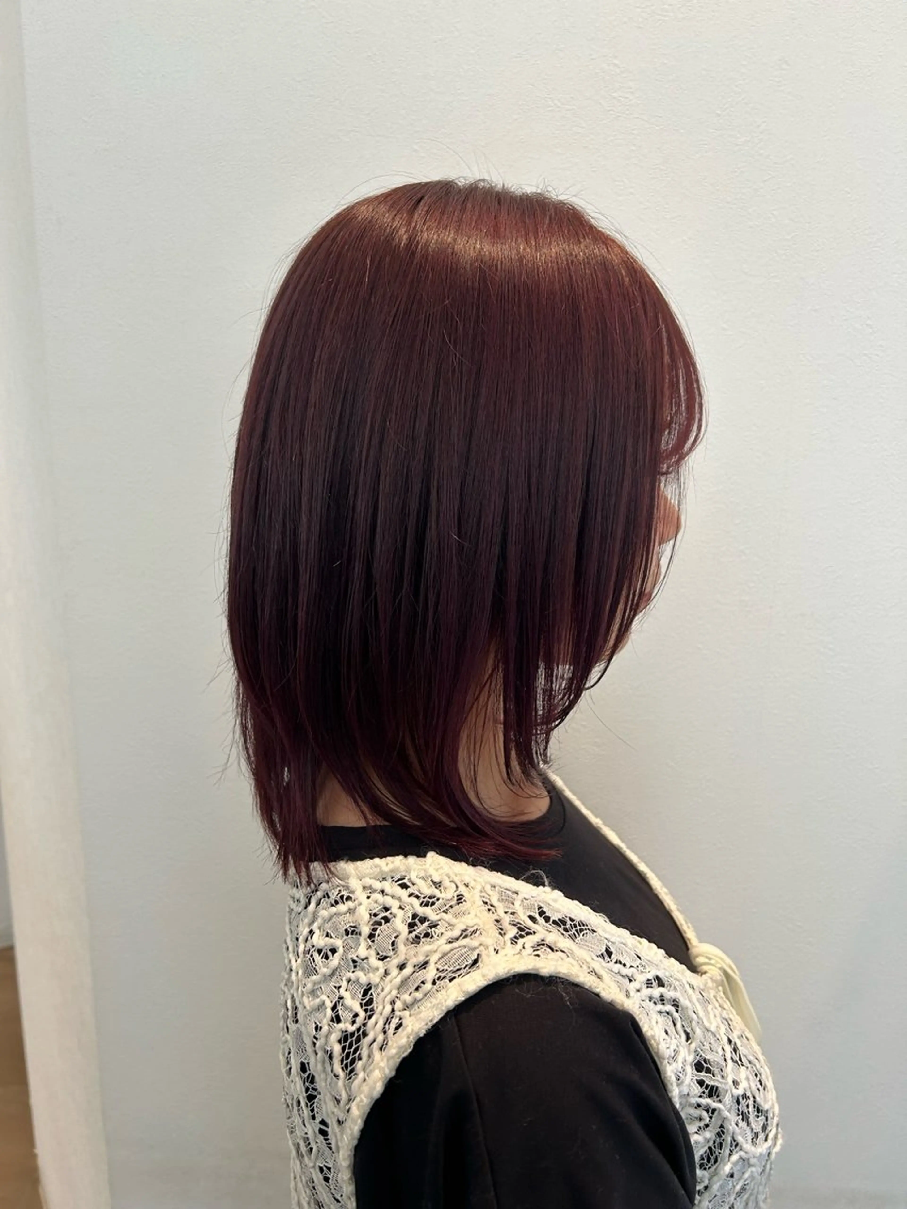 ミディアム カラー 京野 美月のヘアスタイル