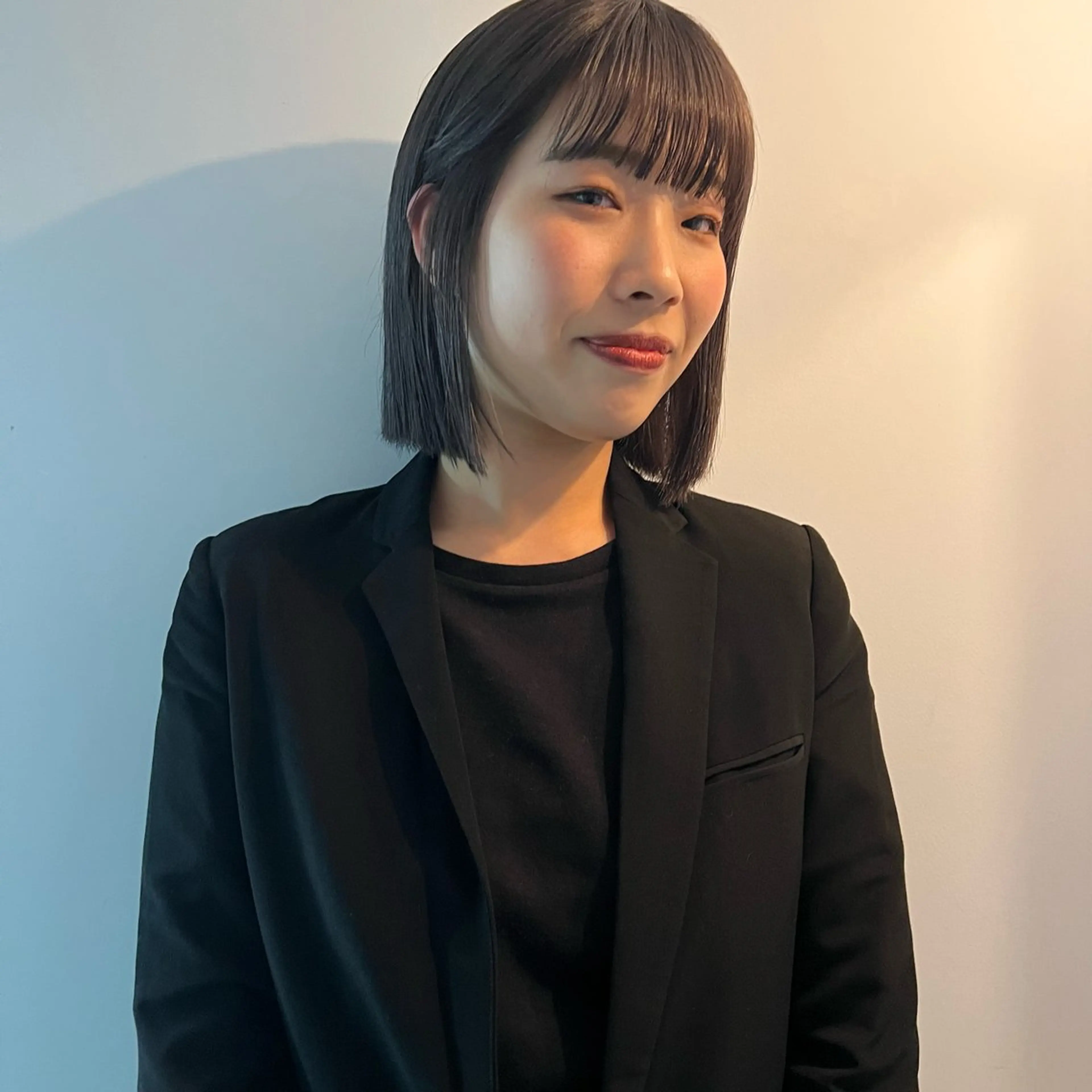 ミディアム ボブ 舟橋耀/ブリーチカラ ー/レイヤーカットのヘアスタイル