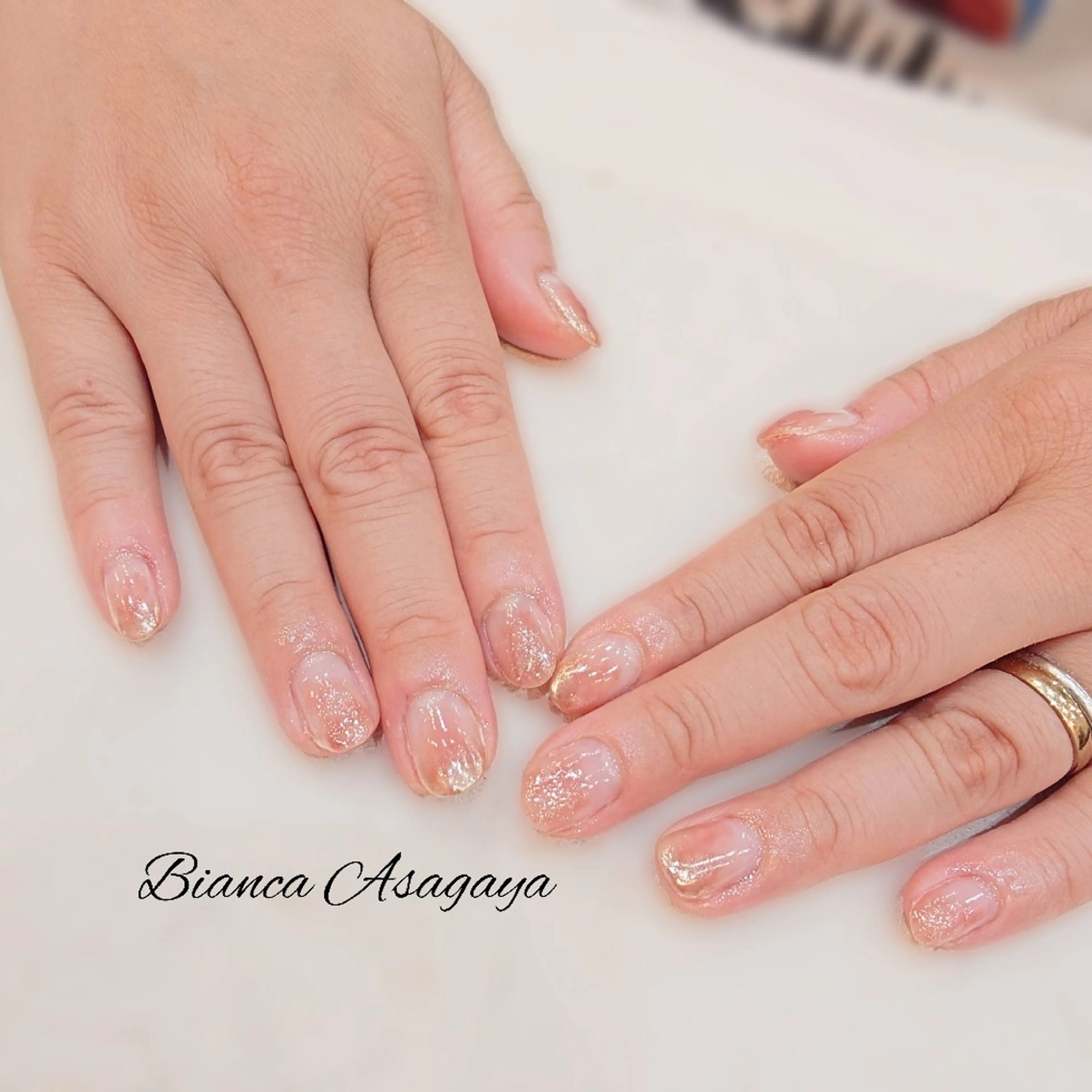 ネイル ジェルネイル ニュアンスネイル パラジェル シンプルネイル 夏ネイル Bianca TANAKAのネイルデザイン