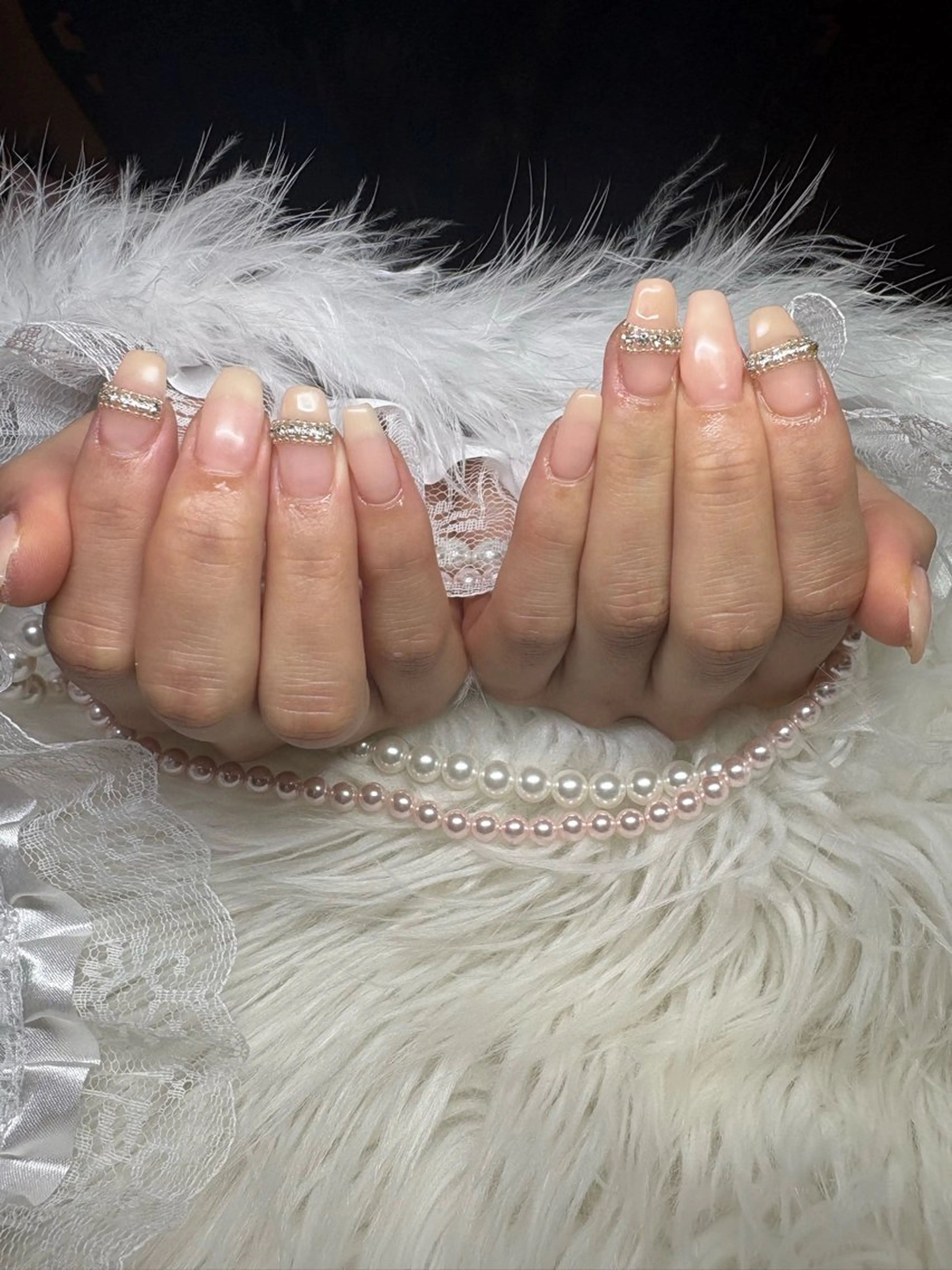 セミロング ハンドネイル Pink Alice所属・Pink Alice ふうなのネイルデザイン