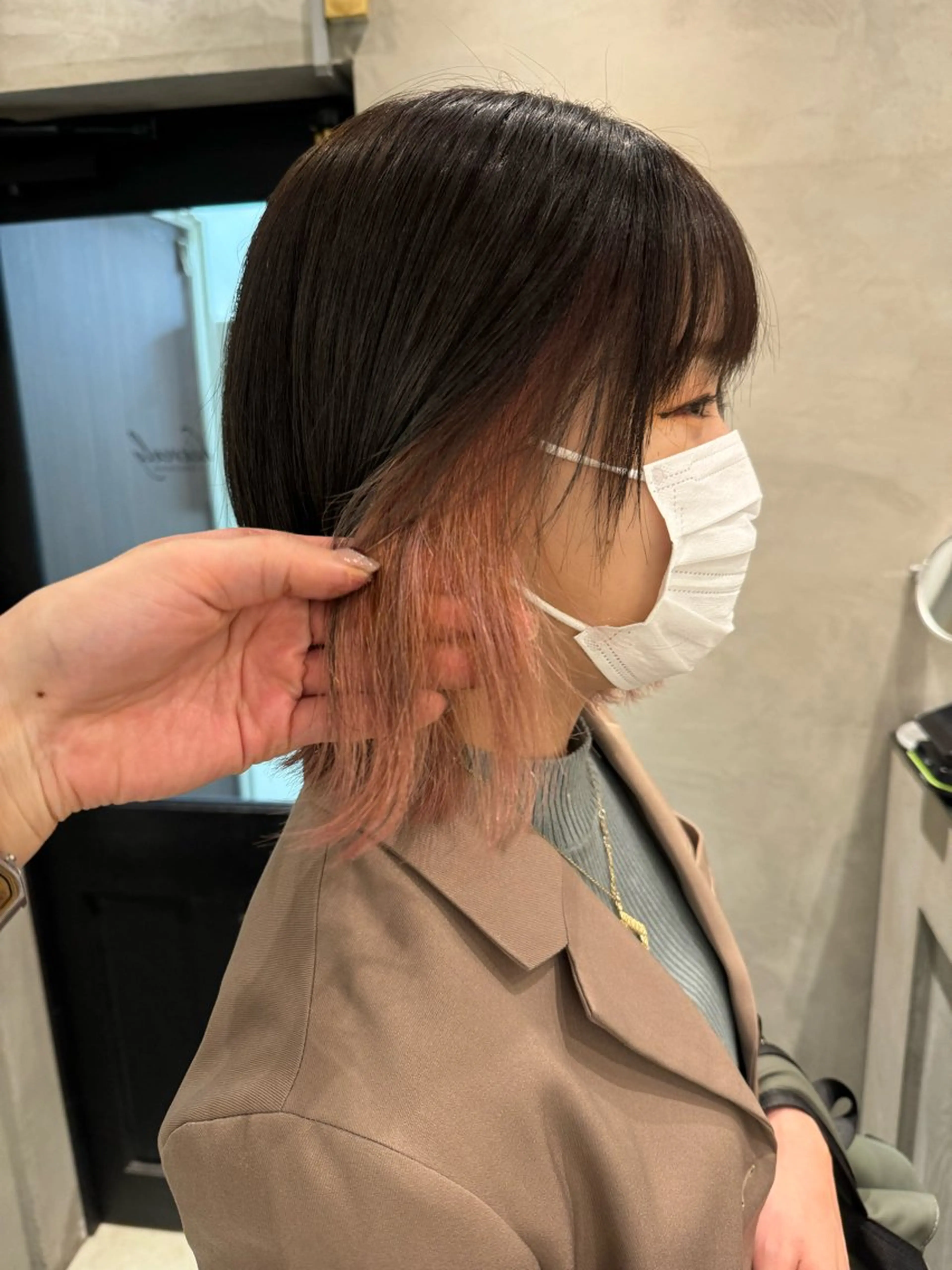 セミロング カット ヘアカラー トリートメント 顔周りcut・ご相談 ＝新宿しずく🇰🇷のヘアスタイル