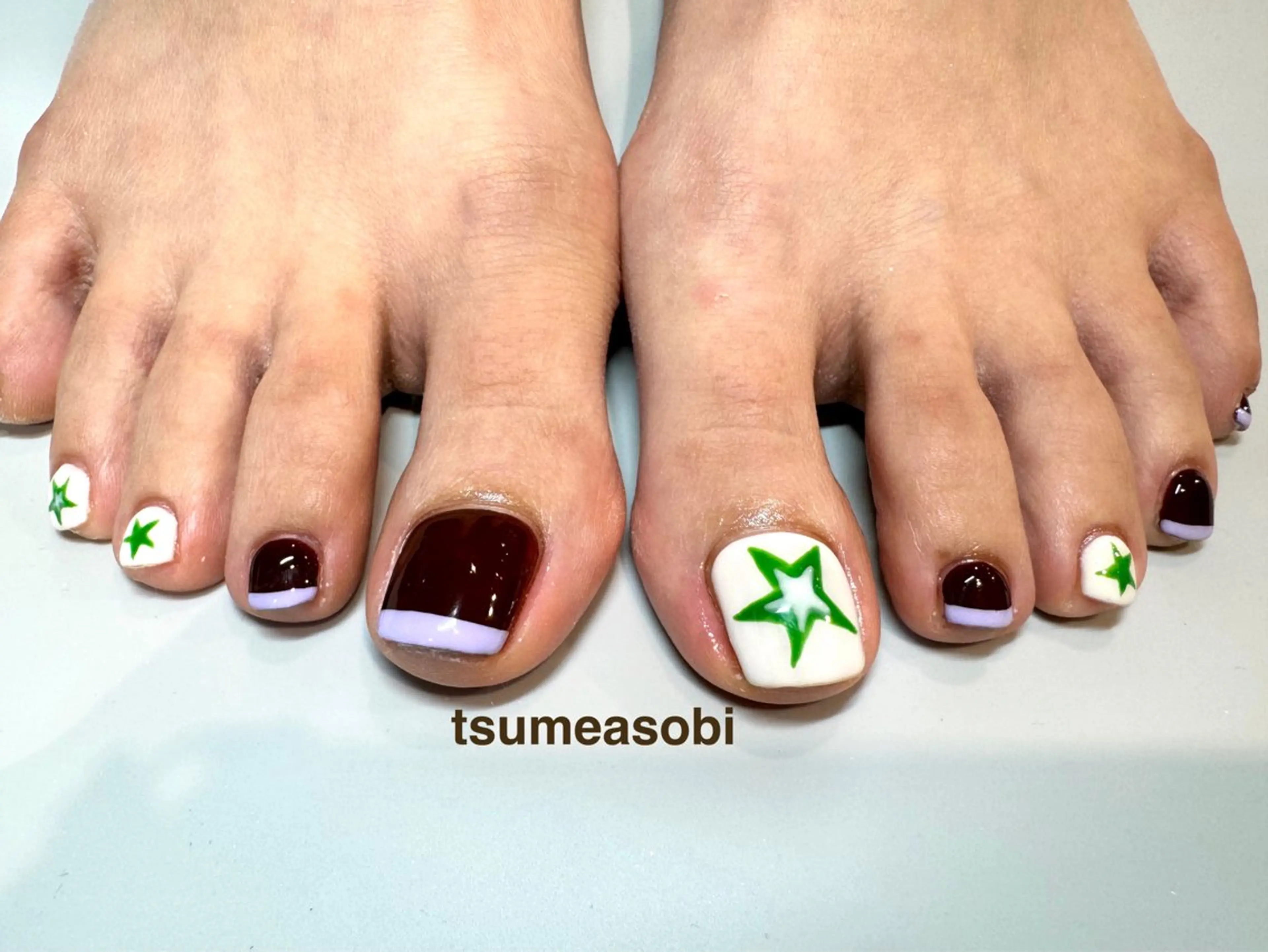 【オフ無し】🦶フット🦶デザイン持ち込みorお任せok❗️❗️10本やり放題の写真