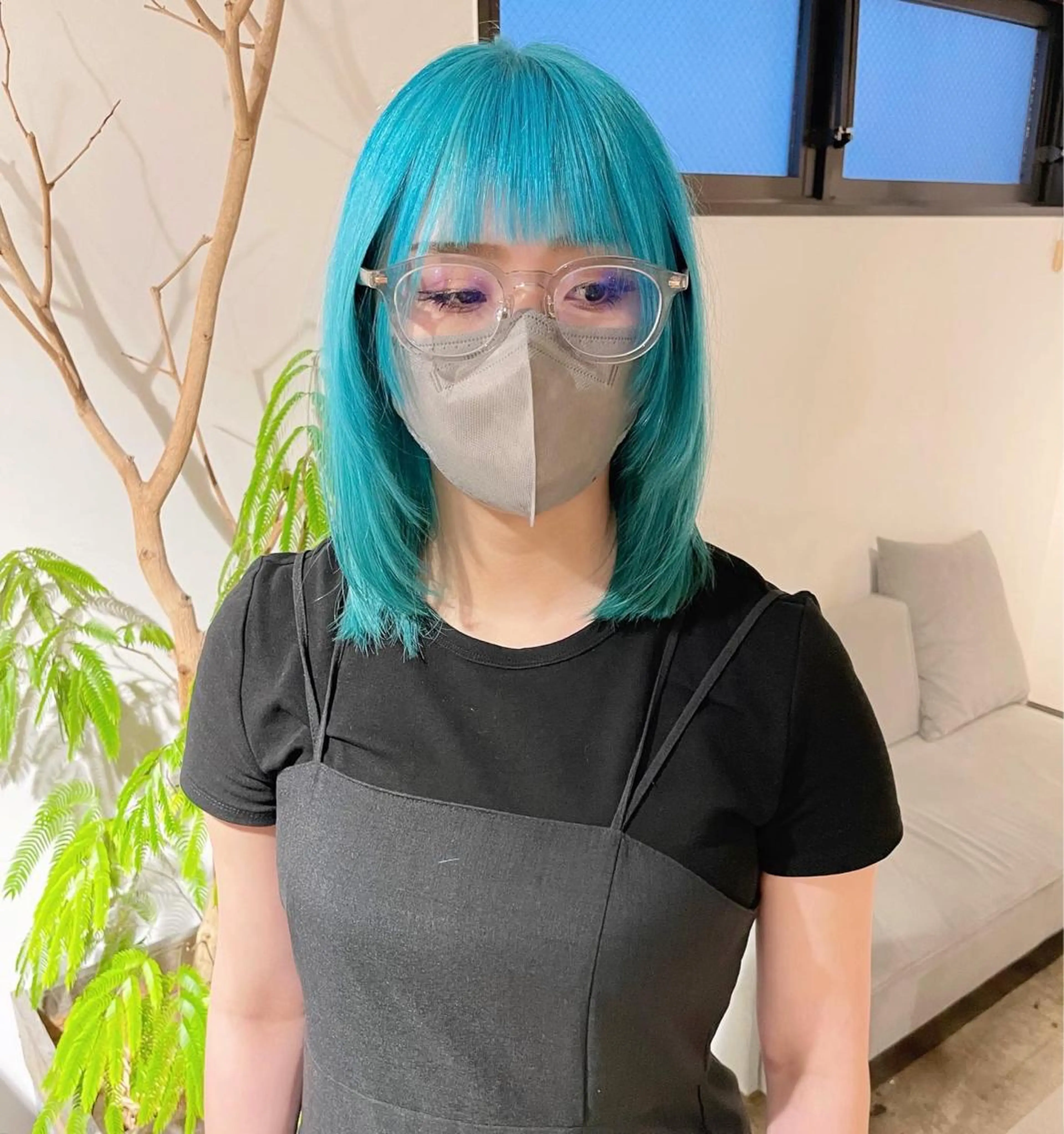 ミディアム カラー ヘアカラー トリートメント ヘアセット ✨艶ブリーチカラー ✨四ノ宮裕己のヘアスタイル