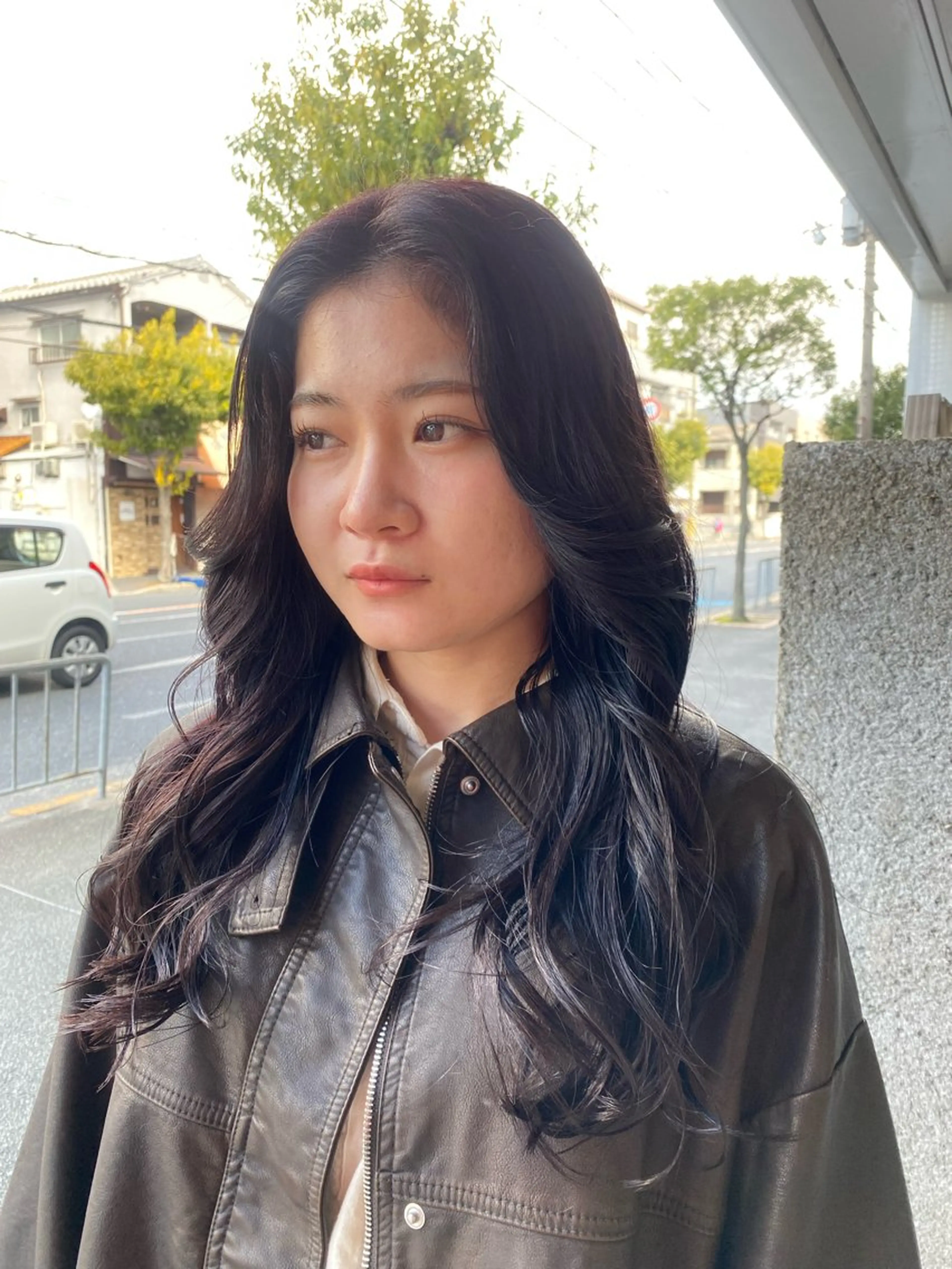 ロング カラー レイヤーカット/ ダブルカラーサクライのヘアスタイル