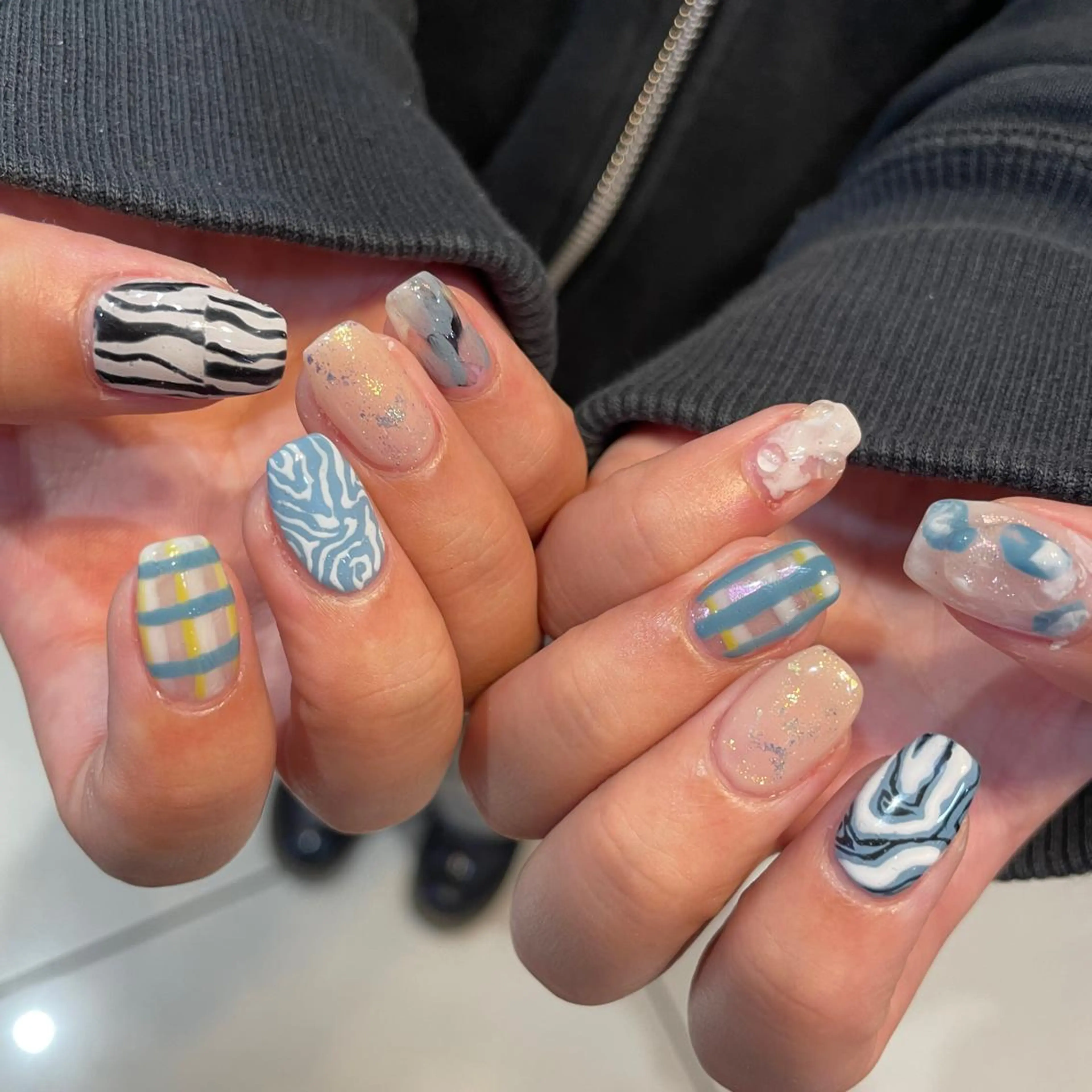 ネイル AMI ウルフパーマ/メンズのヘアスタイル