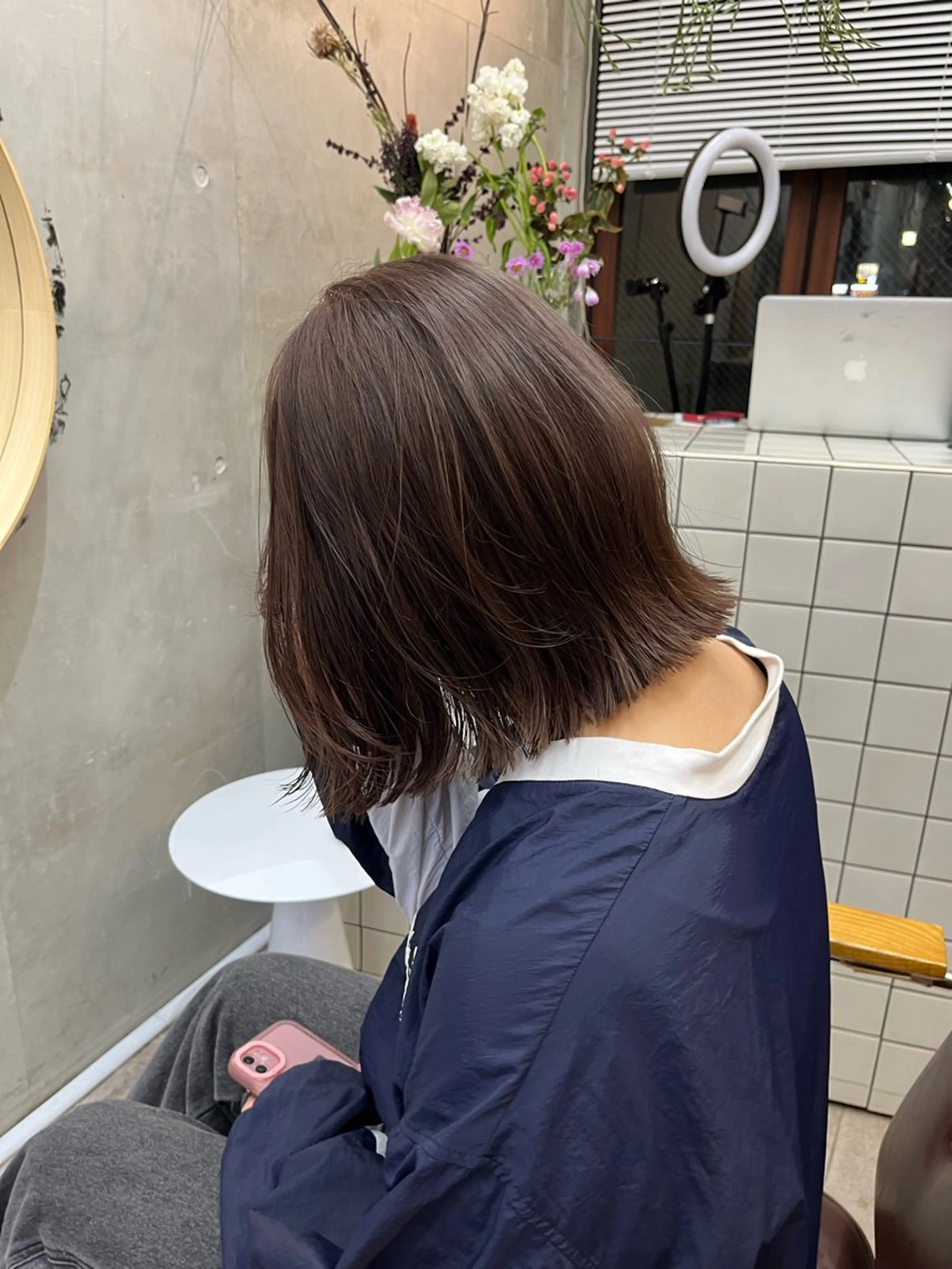 ショート カラー ベージュカラー ブリーチ ケアブリーチ 透明感カラー ダブルカラー カット SALT WATER所属・🫐 𝐌𝐚𝐨 🫐似合わせcutのヘアスタイル