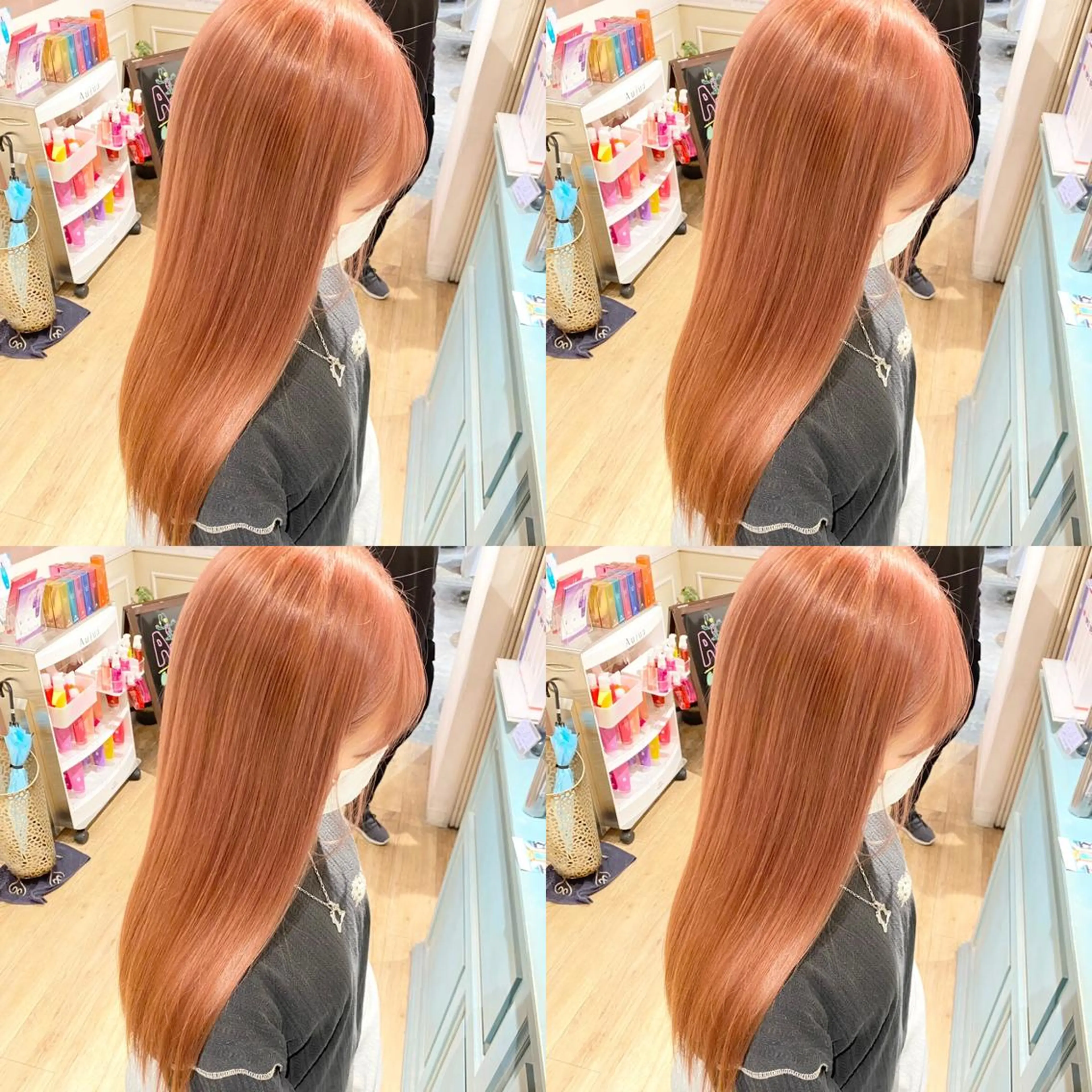 ロング カラー ヘアカラー トリートメント 店長✨️韓国ヘア✖️ 髪質改善カラー／純大のヘアスタイル
