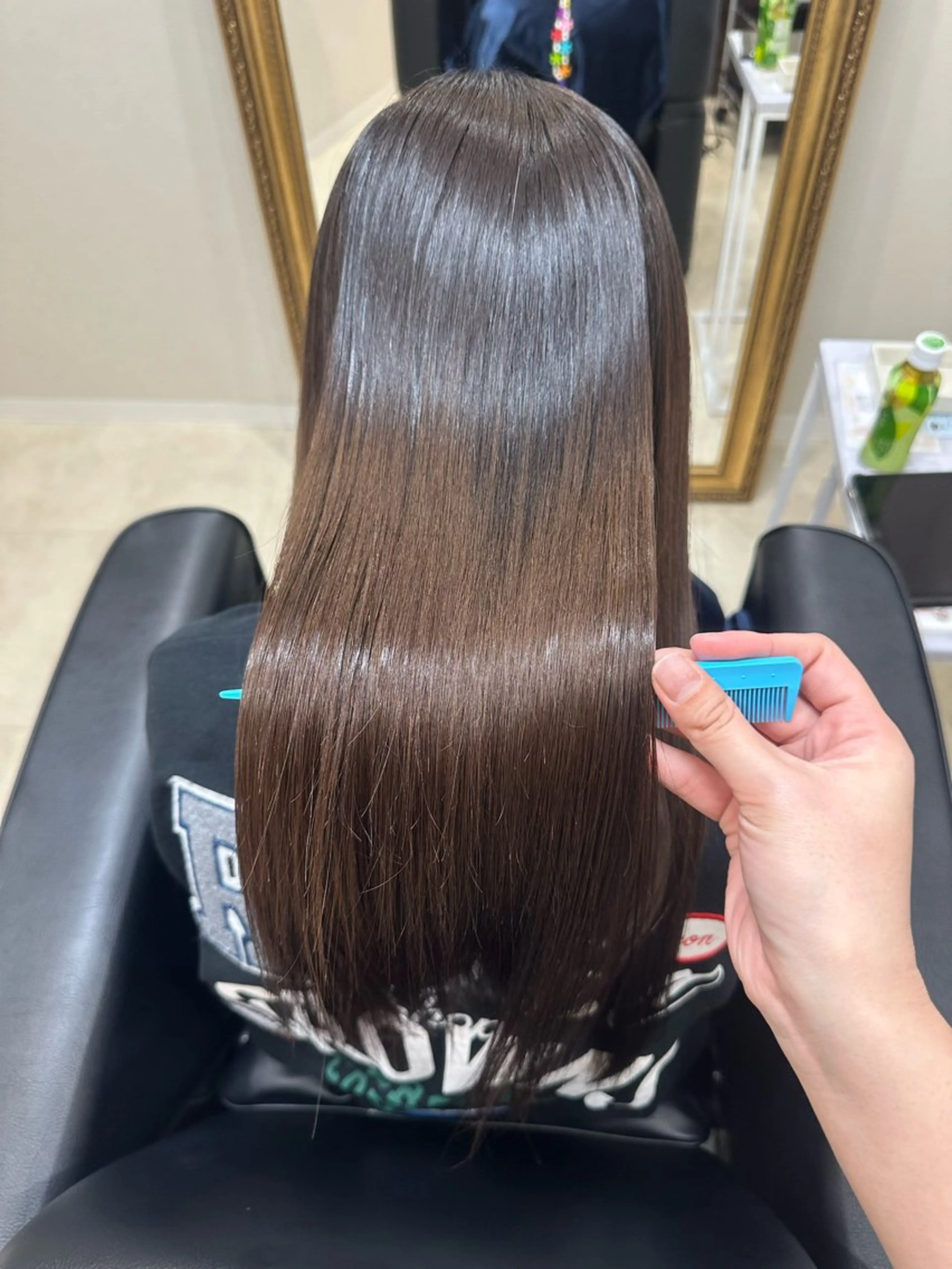 ロング カット 縮毛矯正 トリートメント 中原 澪のヘアスタイル