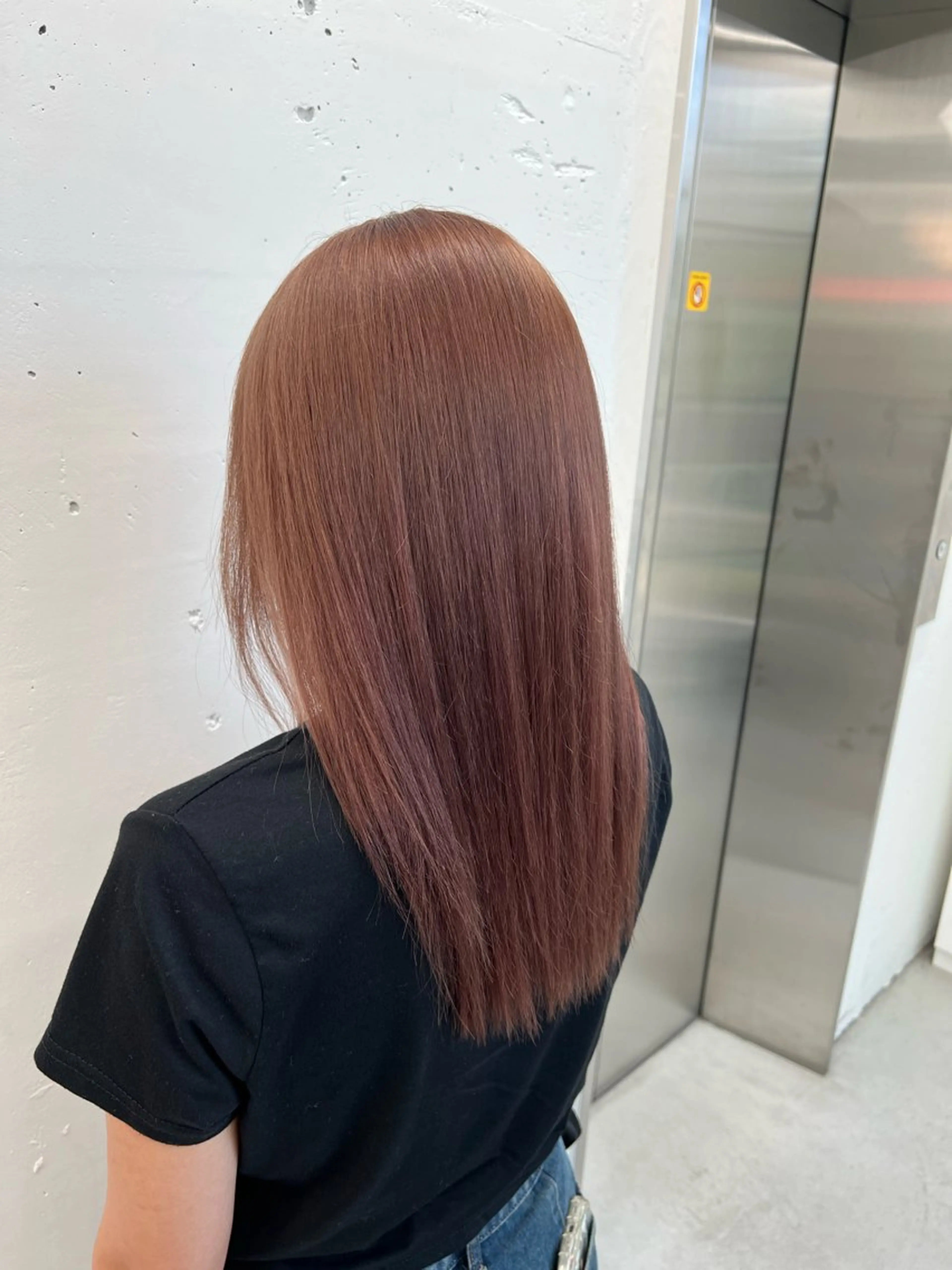 ミディアム カラー ベージュカラー ブリーチ 透明感カラー ピンクカラー ピンクベージュ ヘアカラー あすか JILLSTUDIOのヘアスタイル