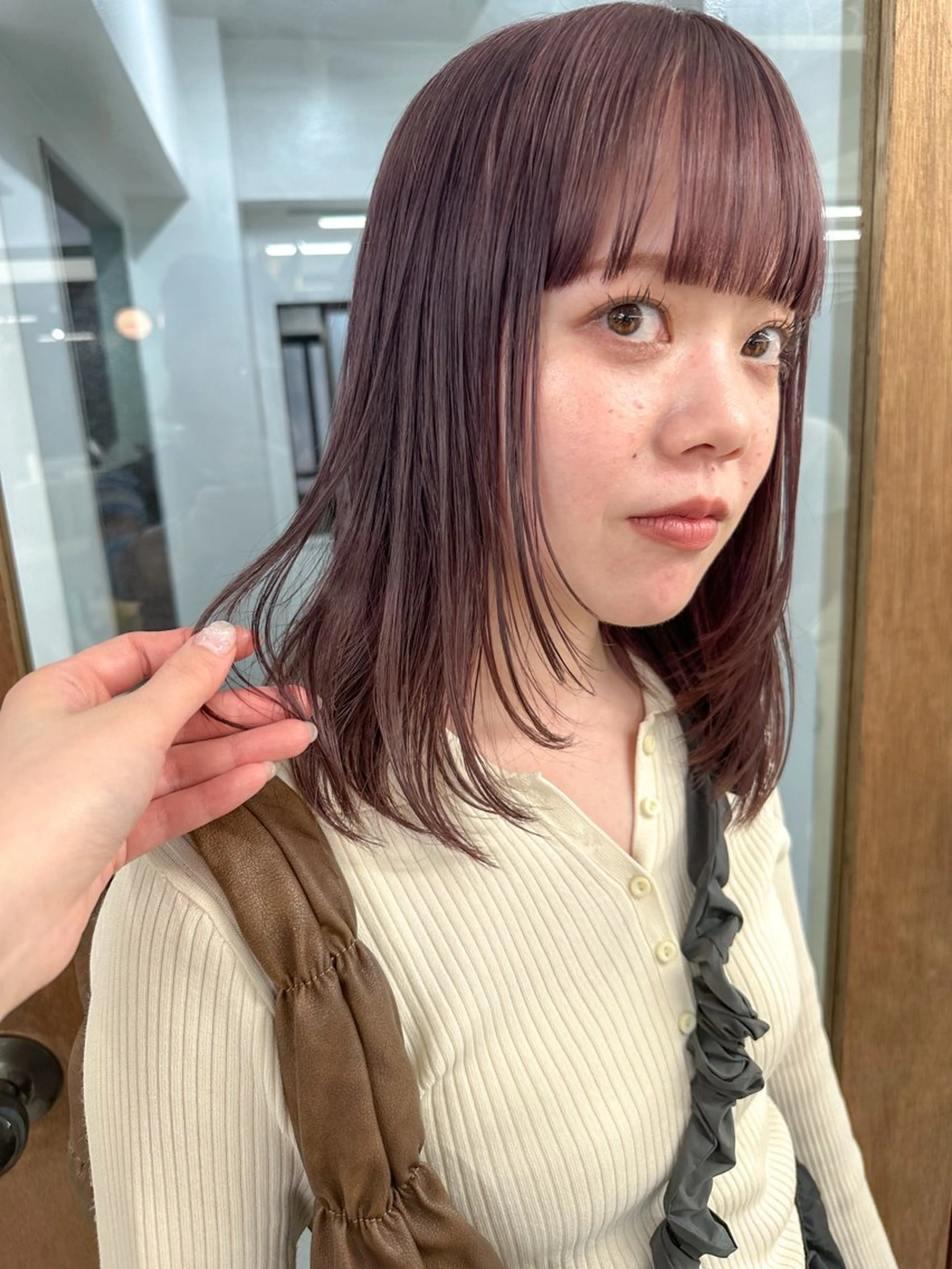 ミディアム レイヤー・ボブカット ／もえまる🌻のヘアスタイル