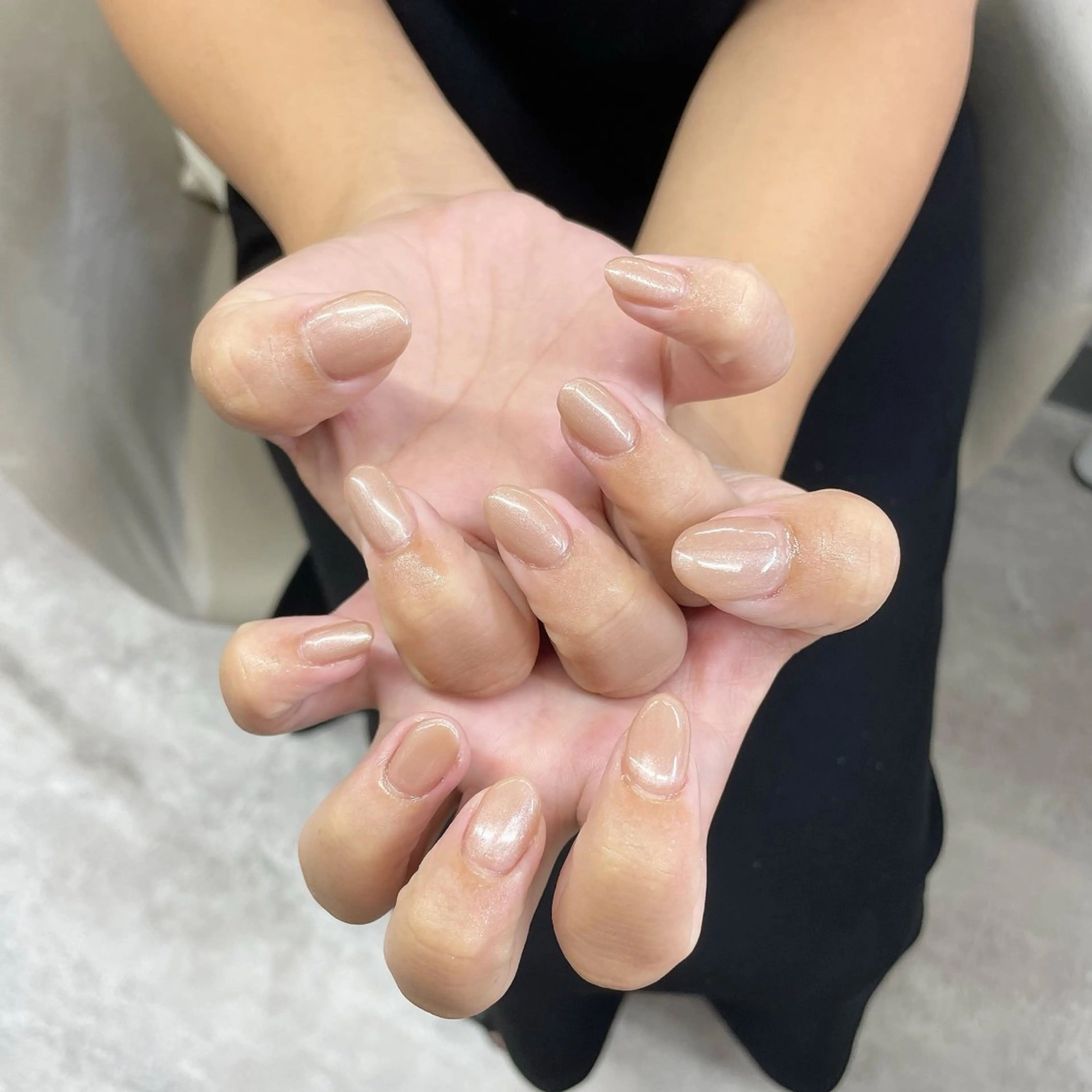 ネイル ラメ(グリッター) ワンカラーネイル ハンドネイル Bianca川越西口 KITAZAKI🫧のネイルデザイン