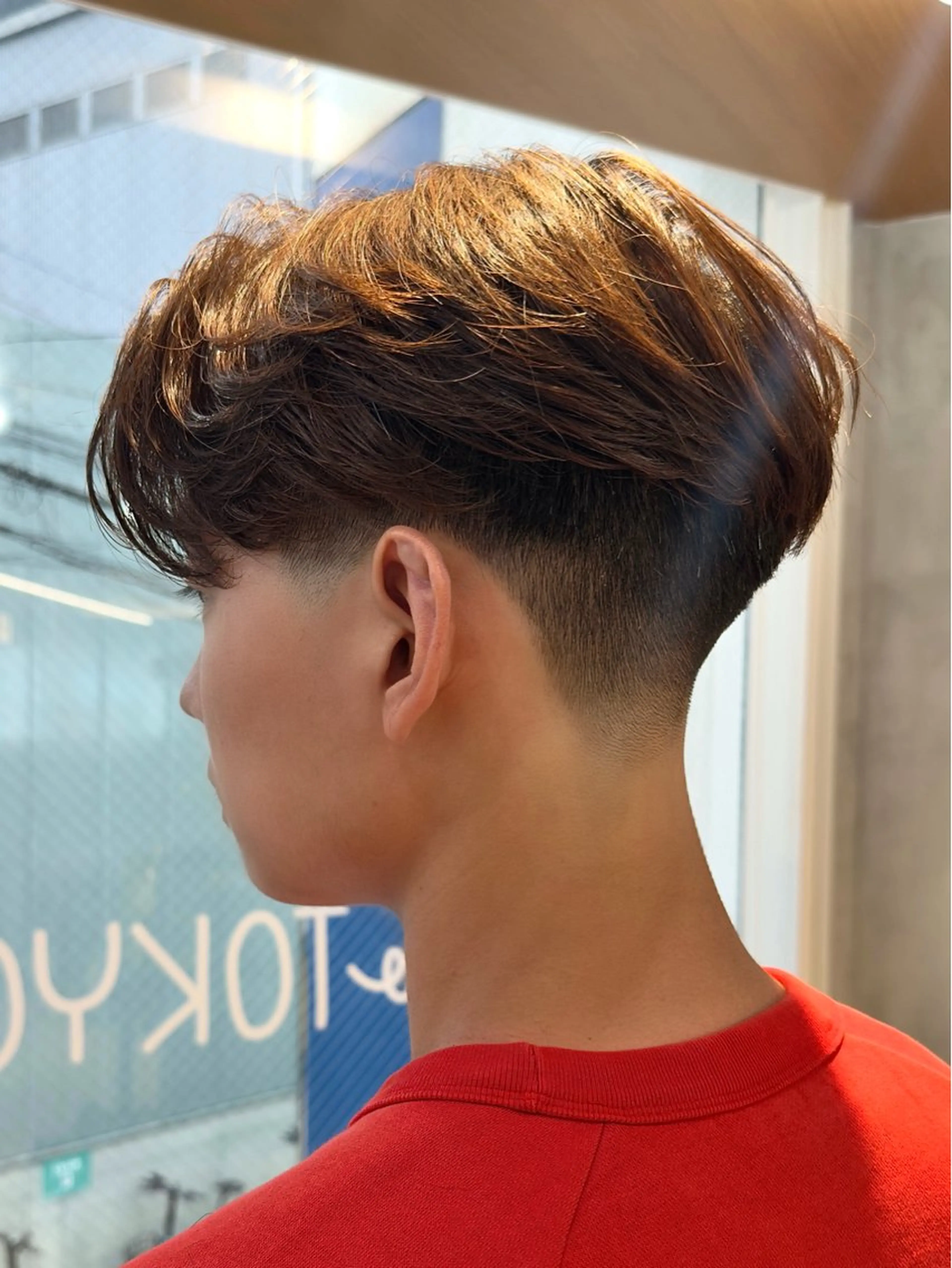 ショート パーマ メンズ nico TOKYO所属・ニュアンス/ センターパート/イノのヘアスタイル