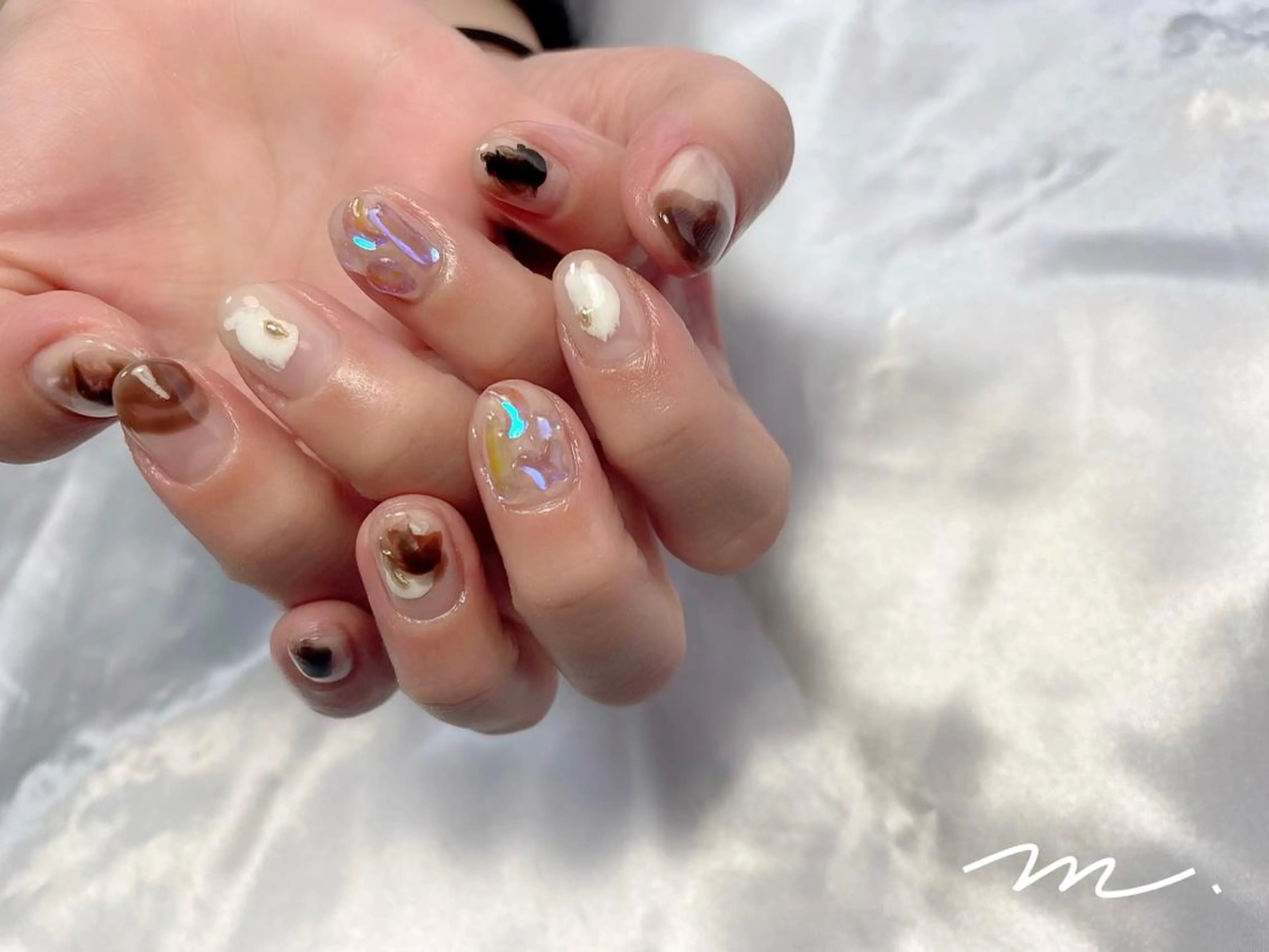 ネイル ニュアンスネイル ハンドネイル Mare nailのネイルデザイン