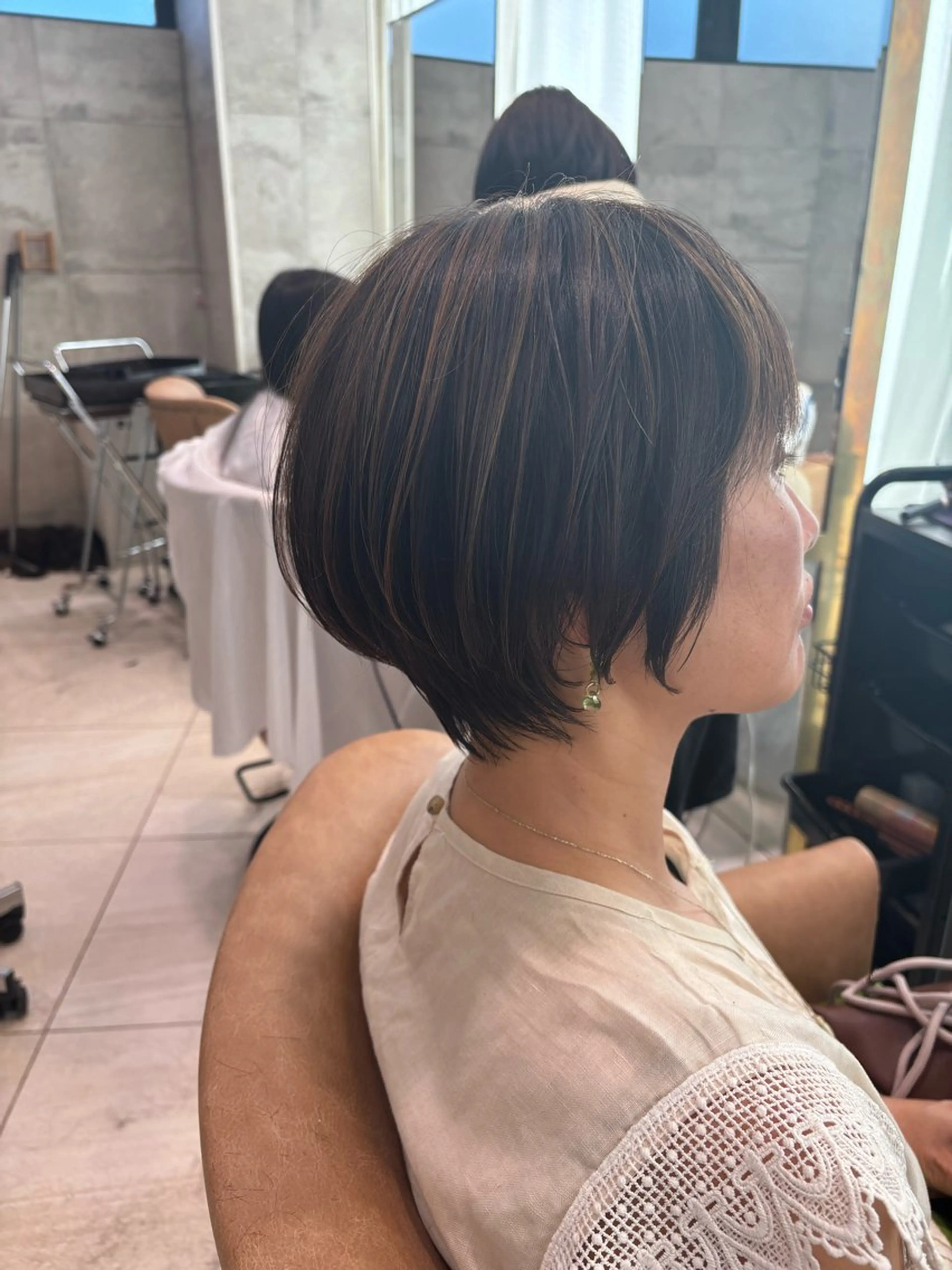 ショート 無料カットモデル /小顔ショート/荒砂のヘアスタイル