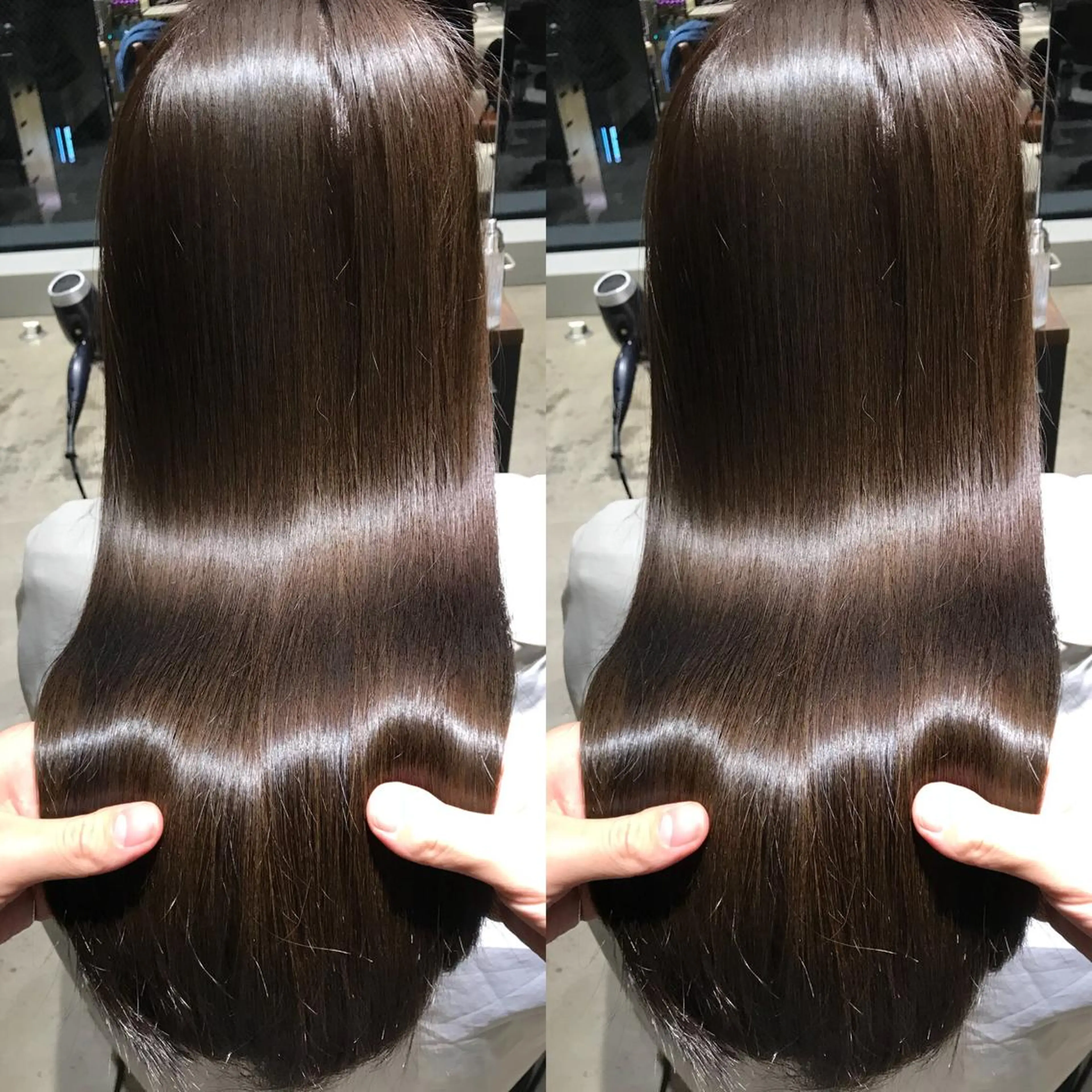 カラー 武田涼レイヤーカット 髪質改善×縮毛矯正のヘアスタイル