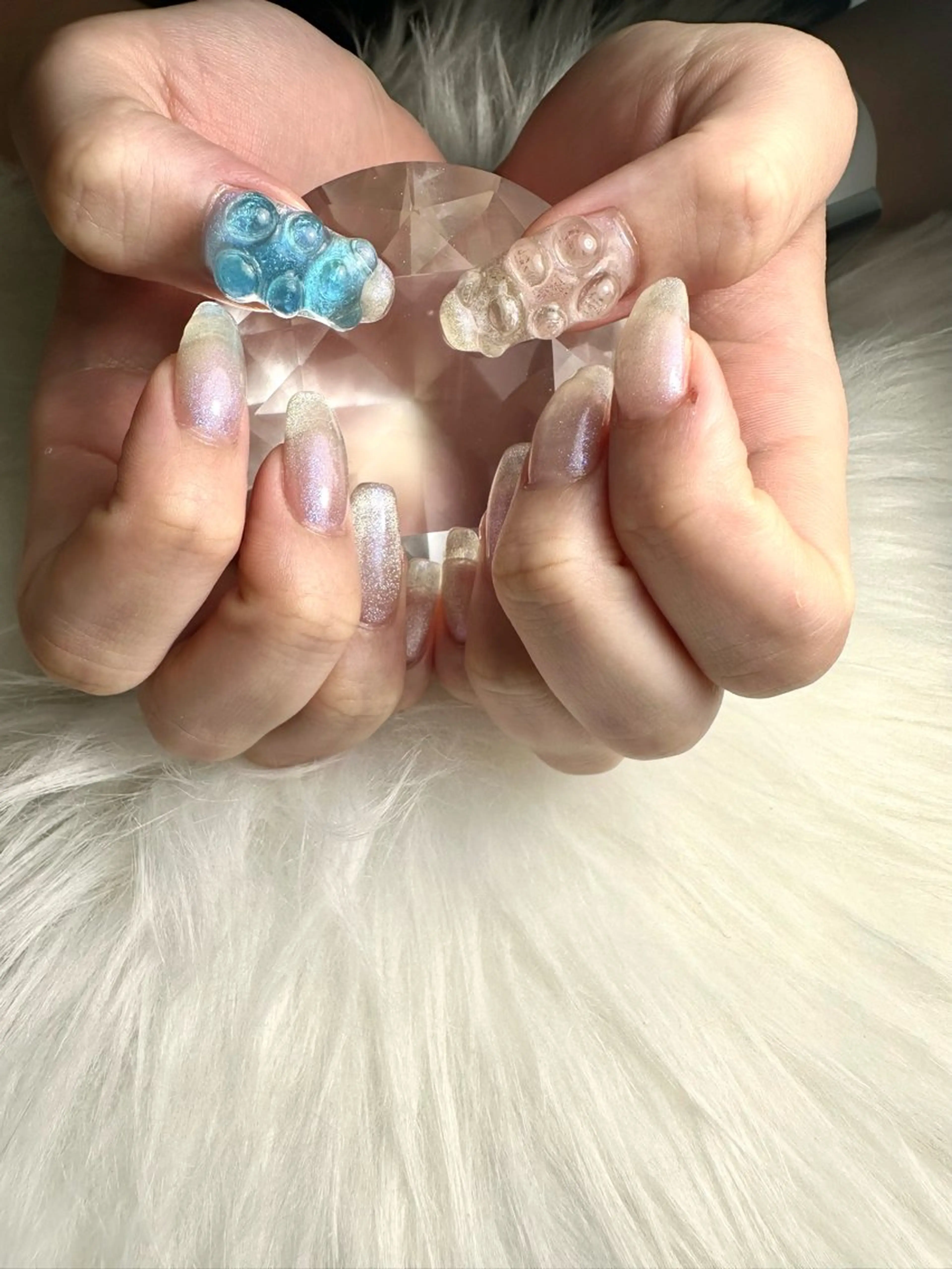 ネイル キラキラネイル マグネットネイル ハンドネイル MELLMODE所属・Nakano Kanaのネイルデザイン