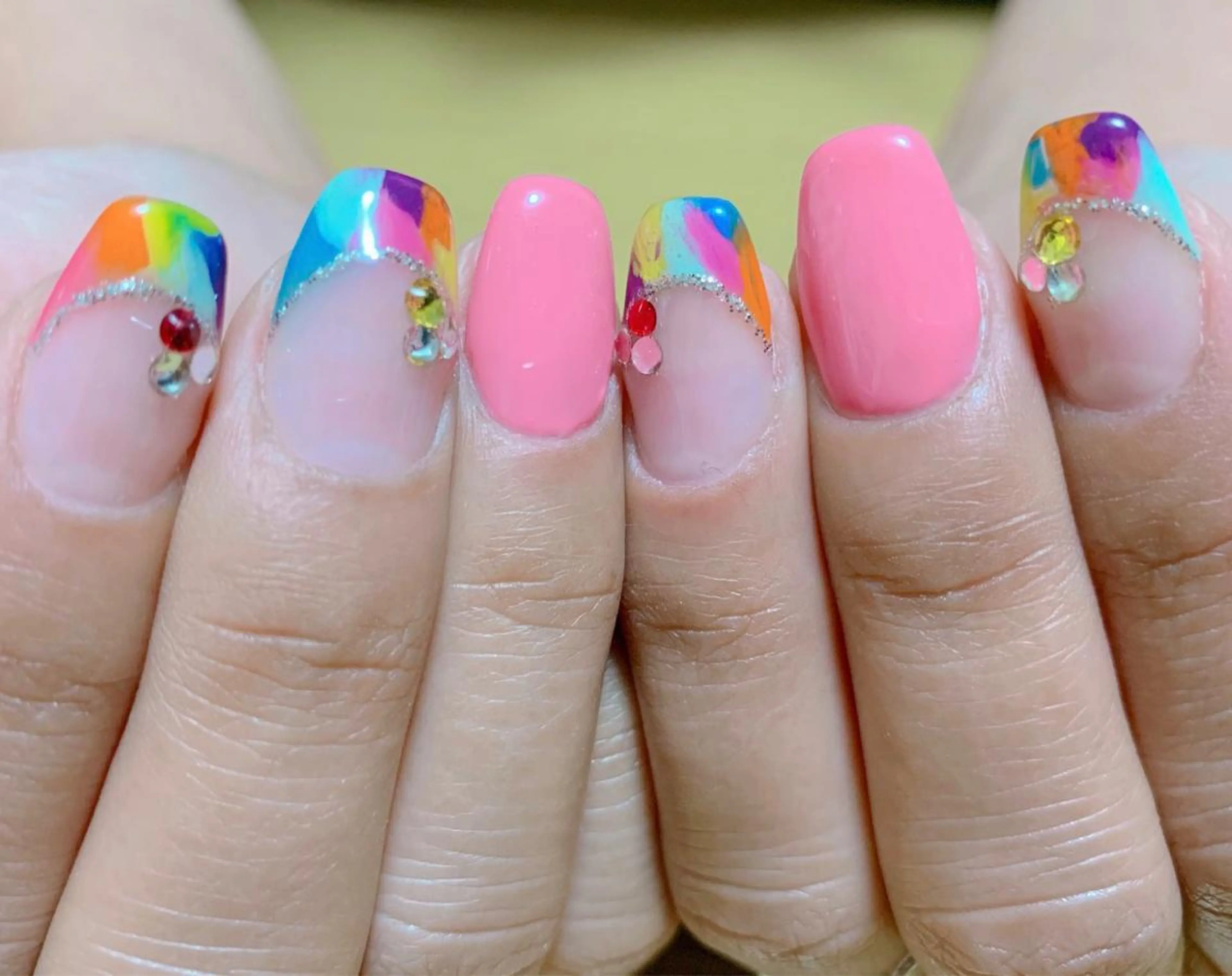 ネイル フレンチネイル スカルプネイル Munail サロン所属・むねいる nail salonのネイルデザイン