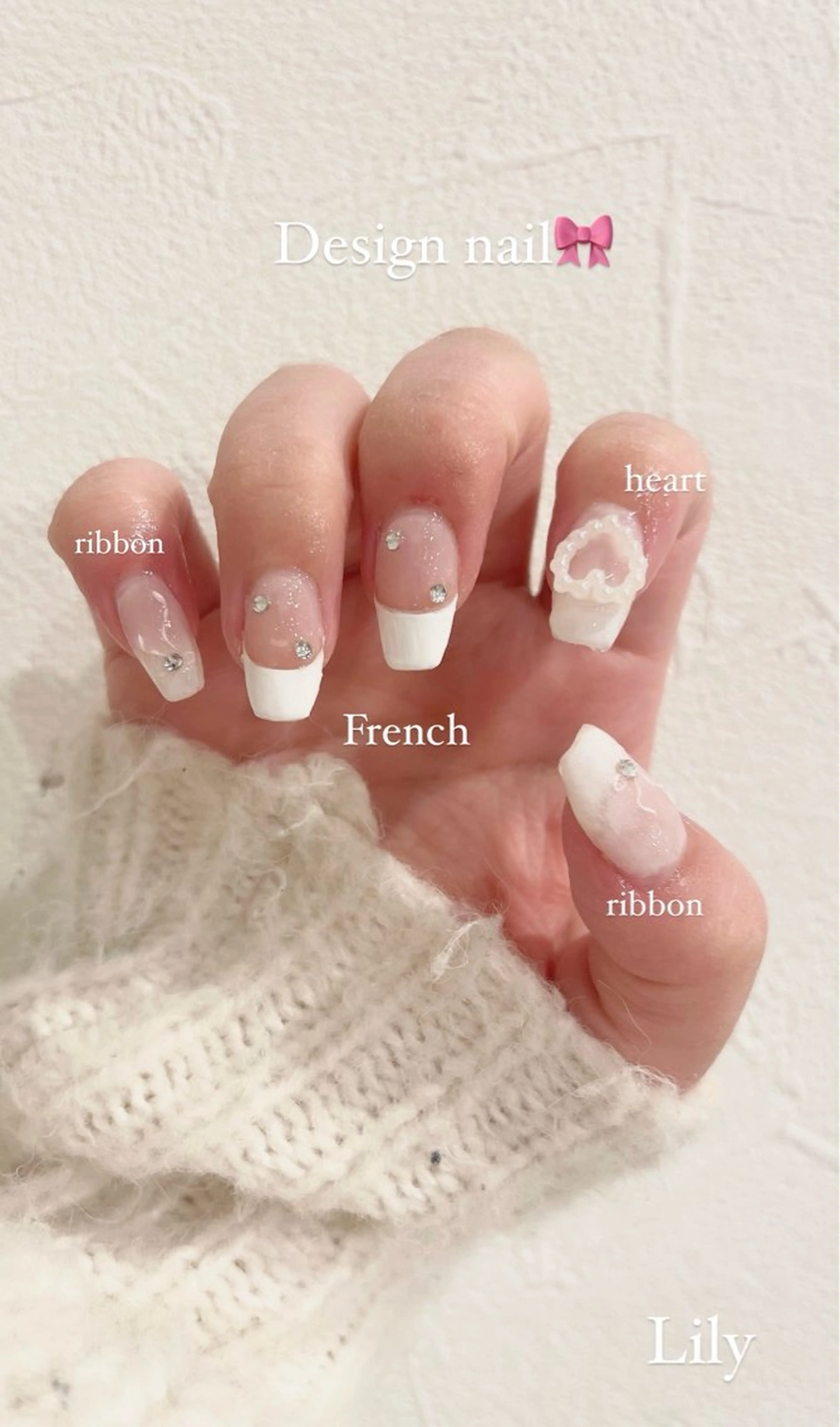 ネイル 韓国ネイル ワンホンネイル Lily所属・坪山 美優のネイルデザイン