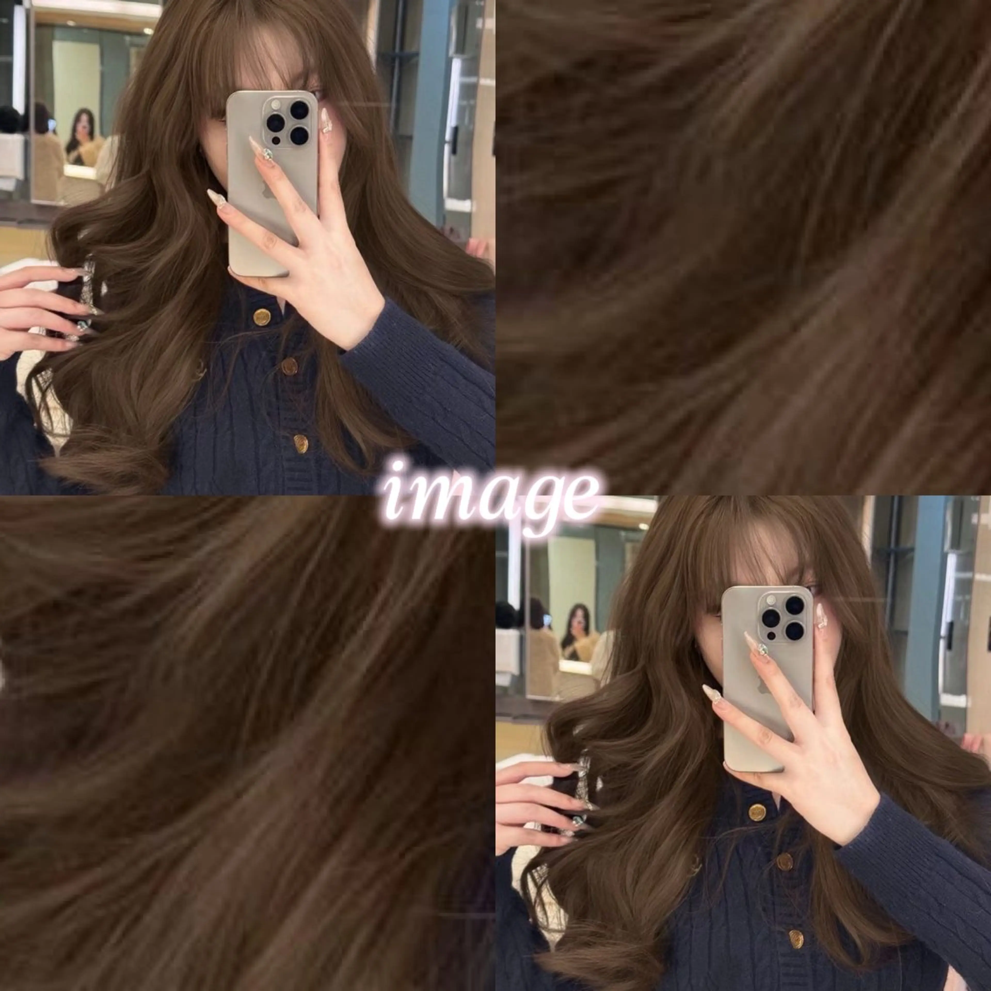 ✨🩰《透明感UP》似合わせカット+ブリーチなしWカラー🪄✨+M treatment《サラサラコース🩵》の写真