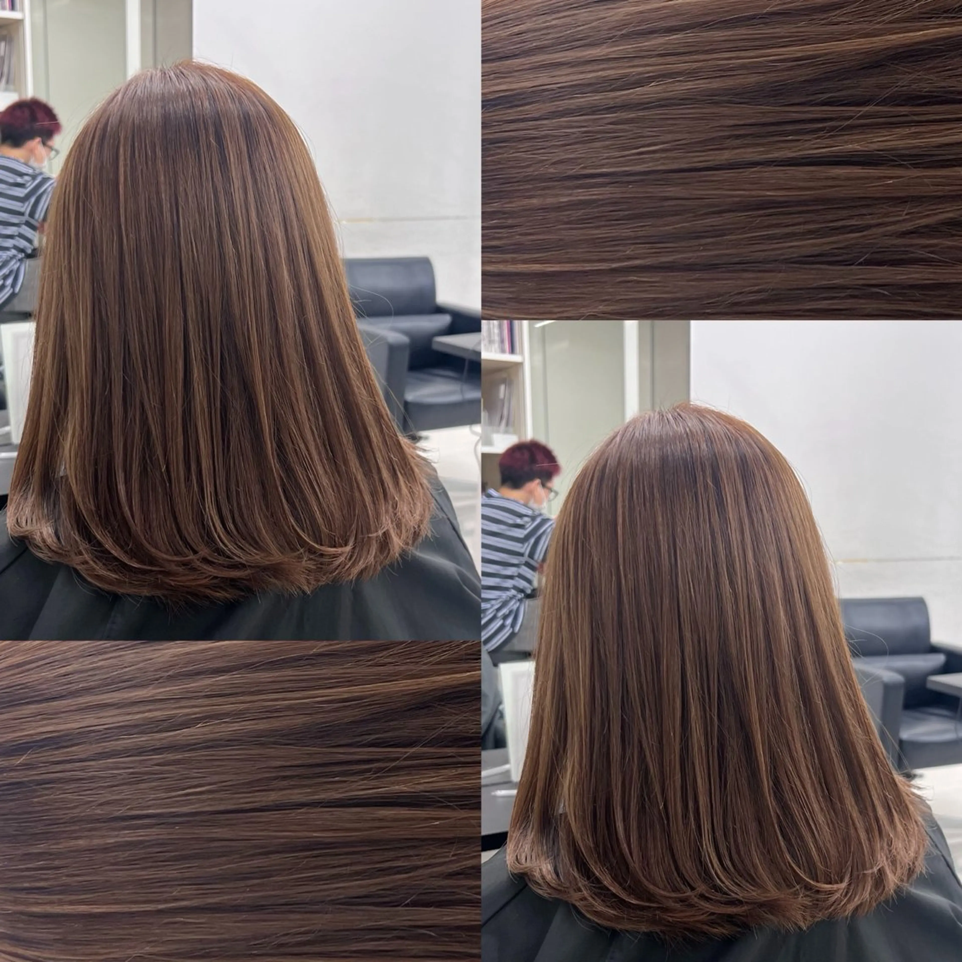 ミディアム カラー ブラウンカラー kayo/カラー モデル募集中✨のヘアスタイル