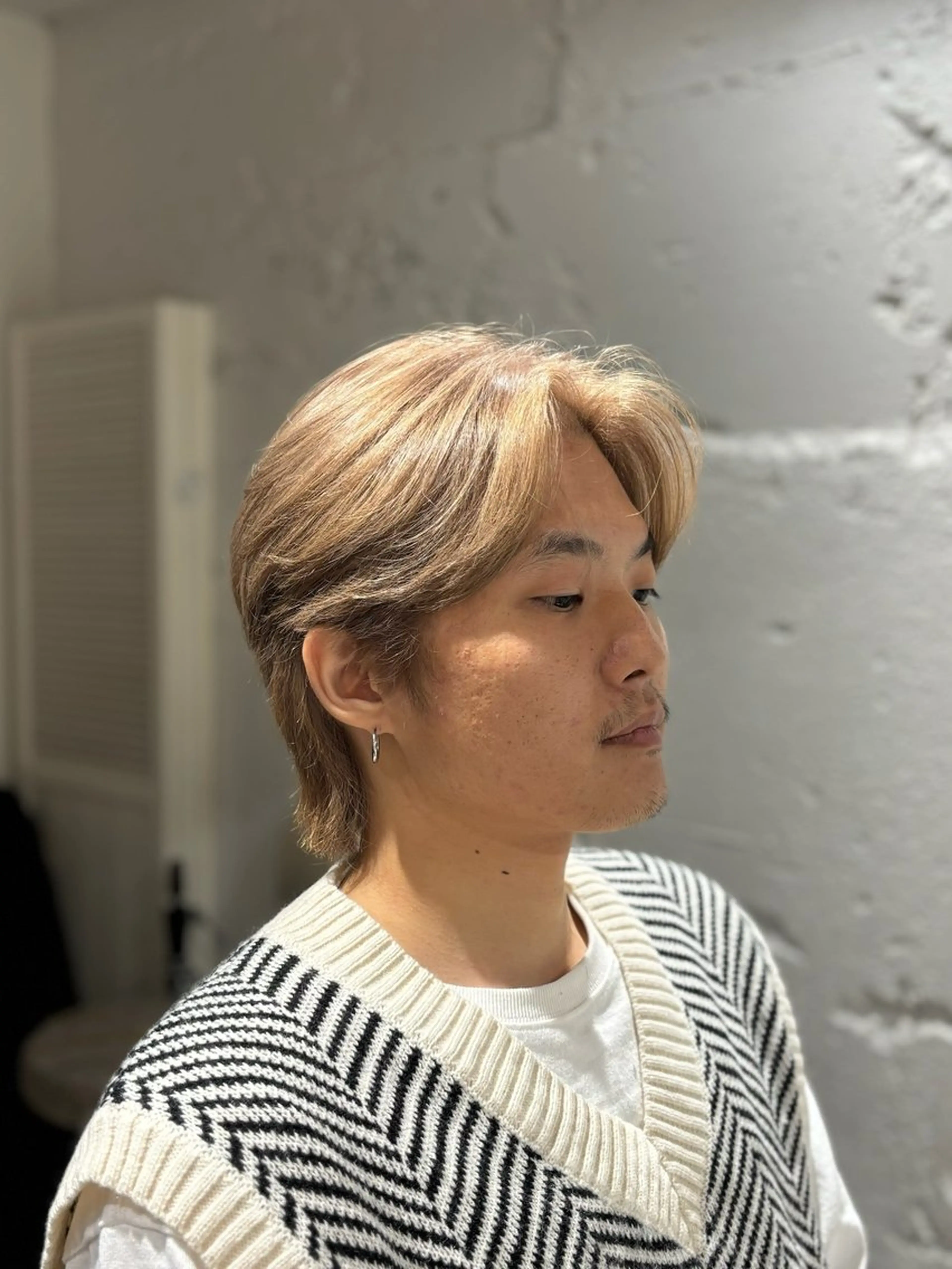 ショート パーマ メンズ カット トリートメント 韓国メンズヘア/ ダウンパーマ/歩夢のヘアスタイル