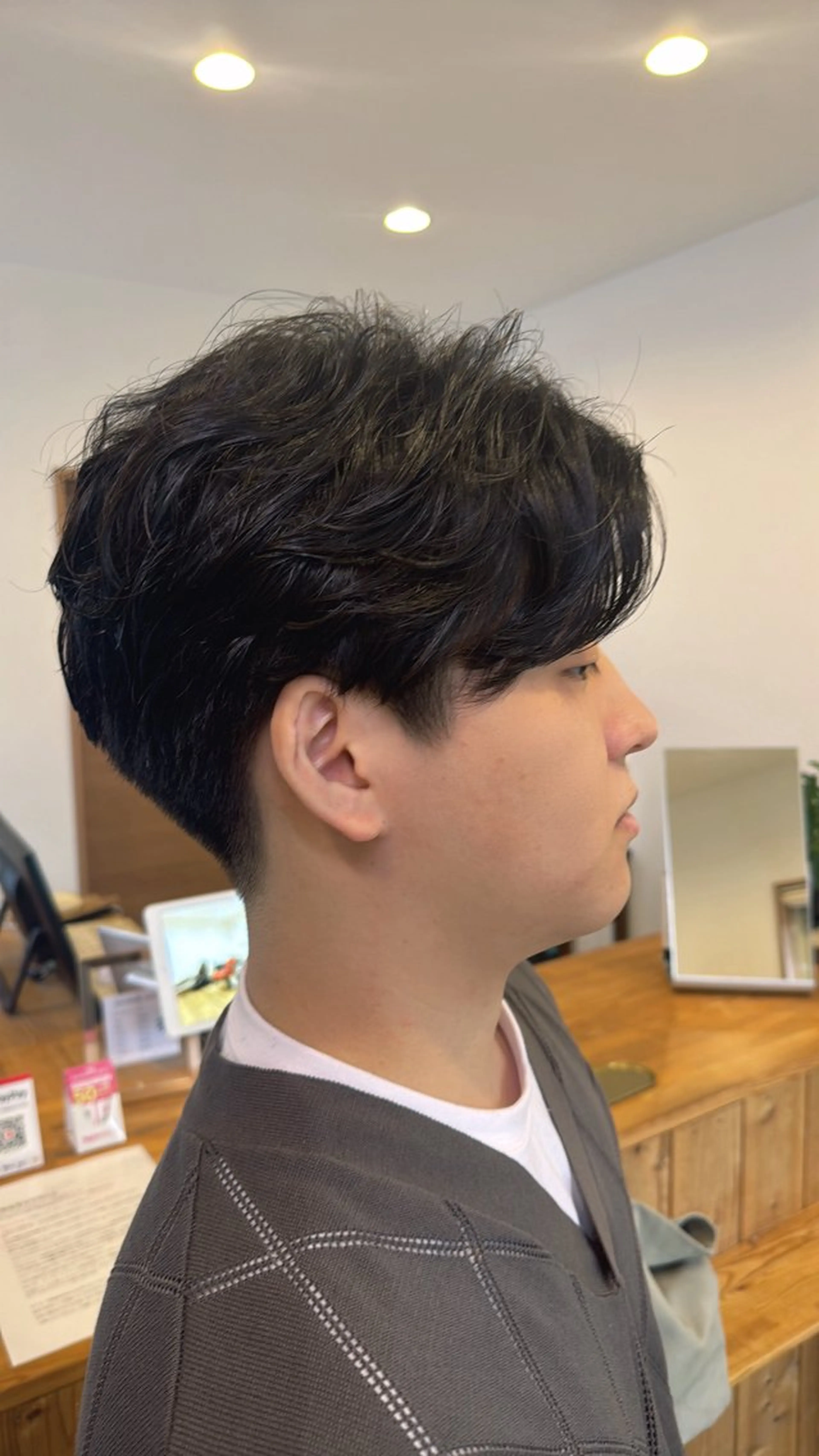 メンズパーマの写真