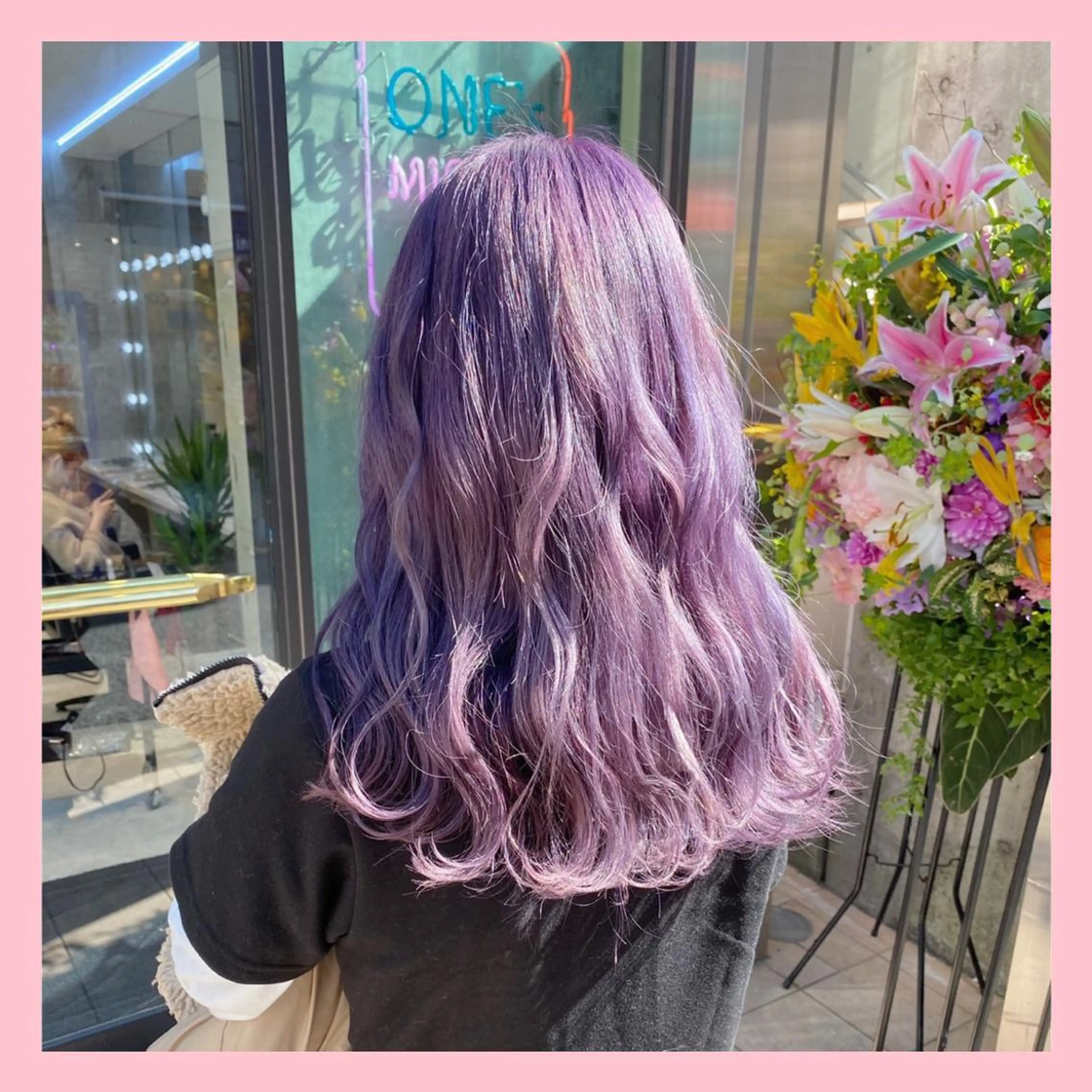 セミロング 💛ムラ修正ブリーチ 💛YUUのヘアスタイル