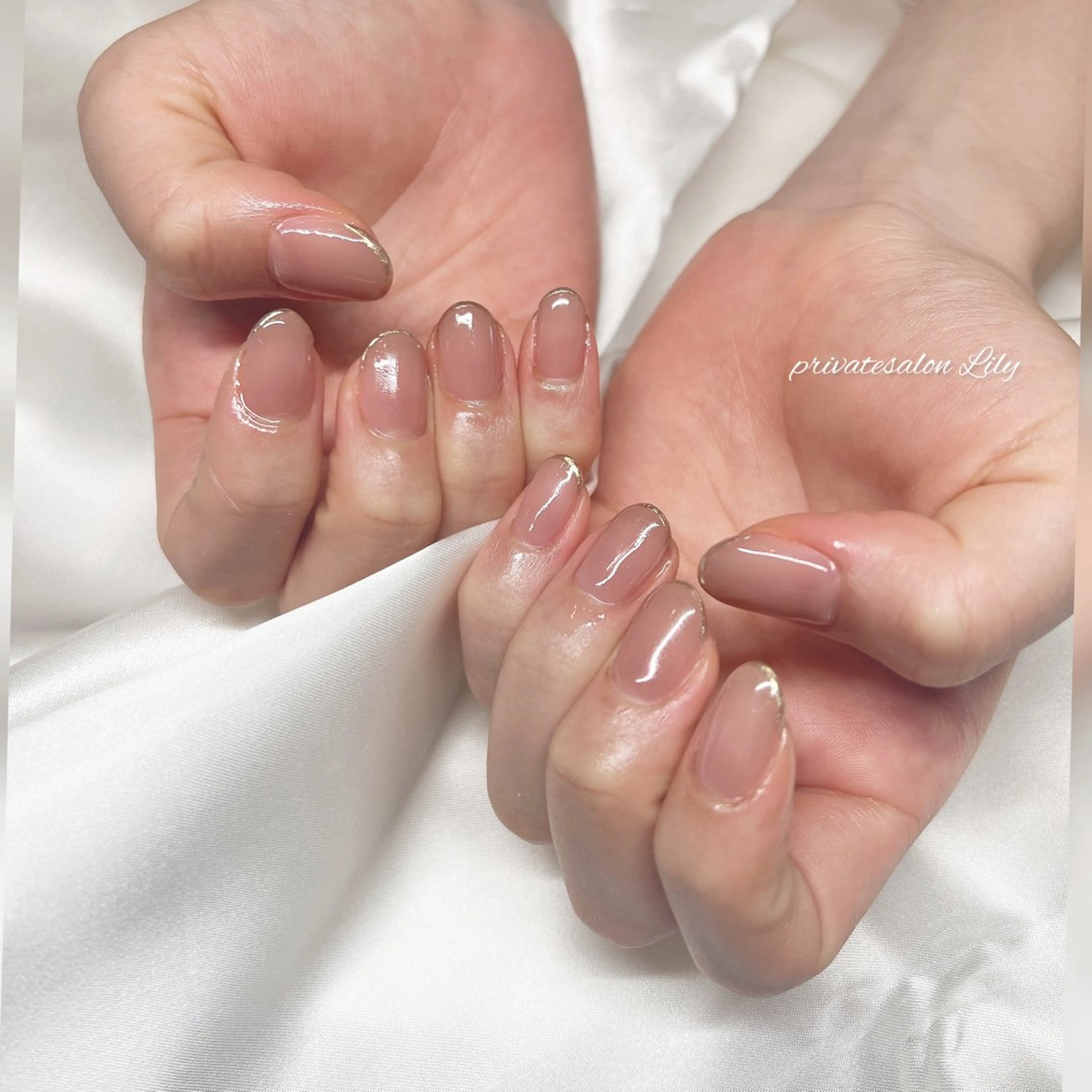 ネイル フレンチネイル ミラーネイル ハンドネイル salon Lilyのネイルデザイン