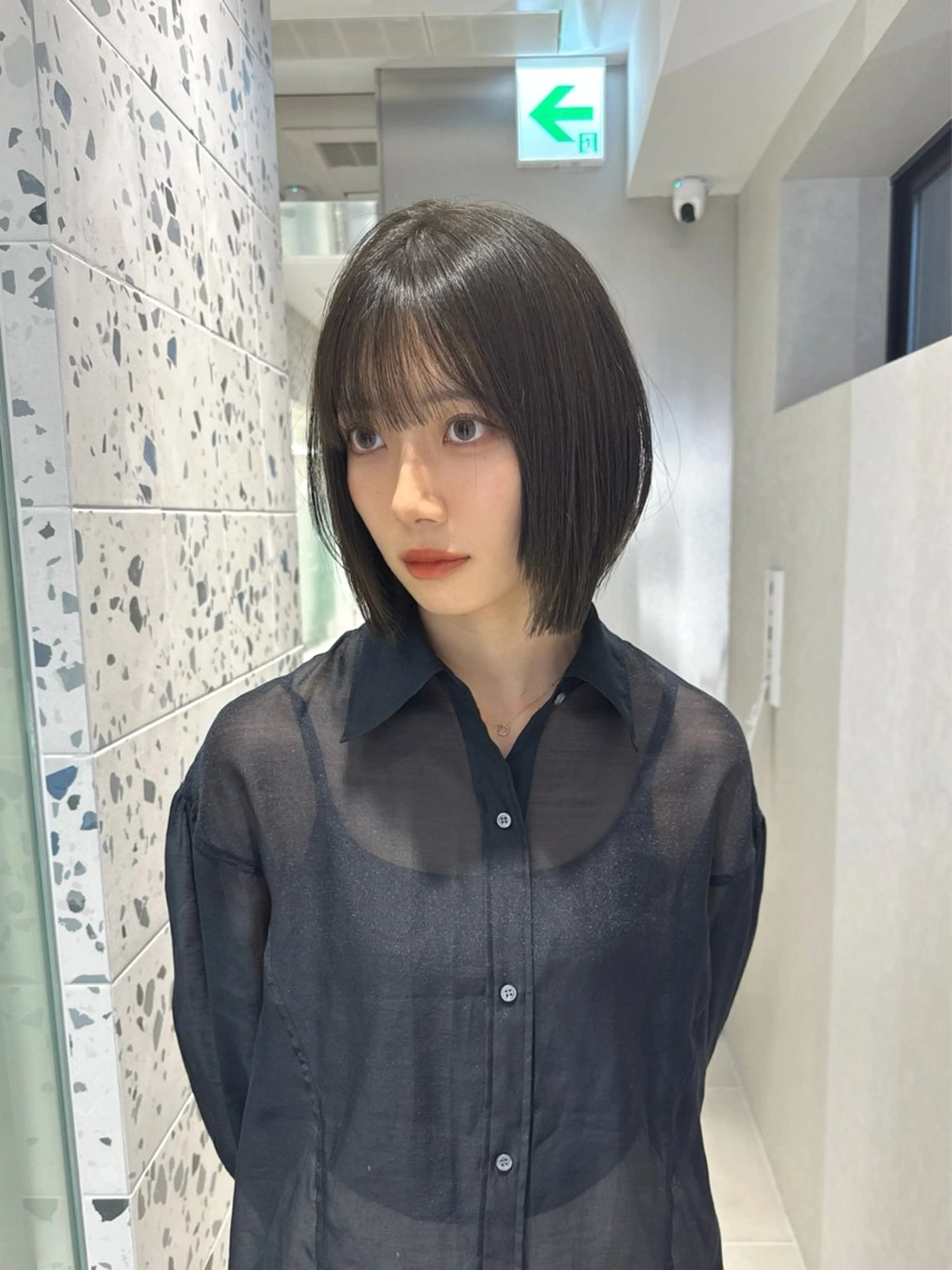 ショート カラー グレージュ オリーブグレージュ オリーブグレー レイヤーカット カット ヘアカラー トリートメント LUMO所属・矢野 晃平のヘアスタイル