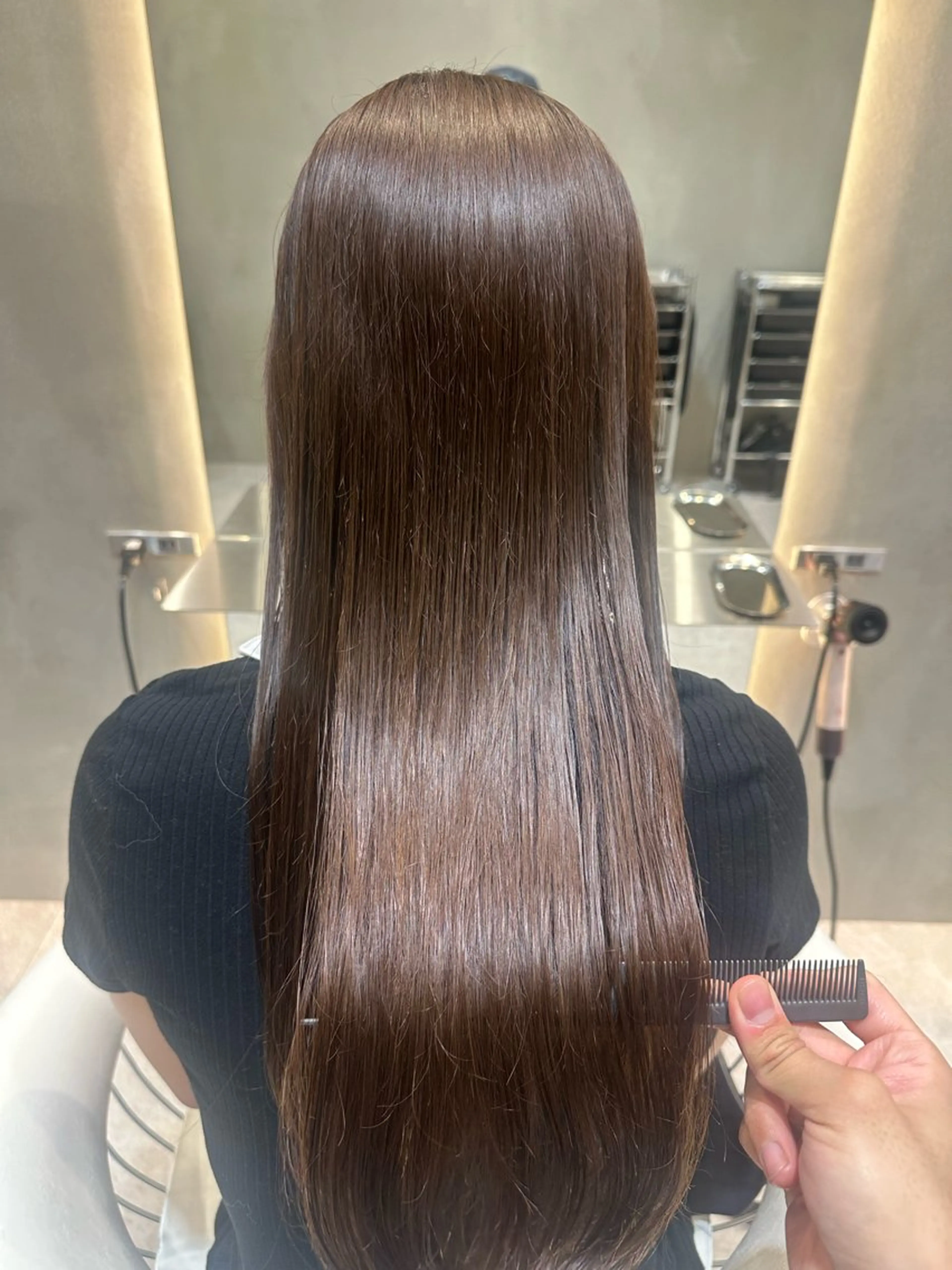 ロング トリートメント 透明感カラー/伊藤 陸/soigneのヘアスタイル