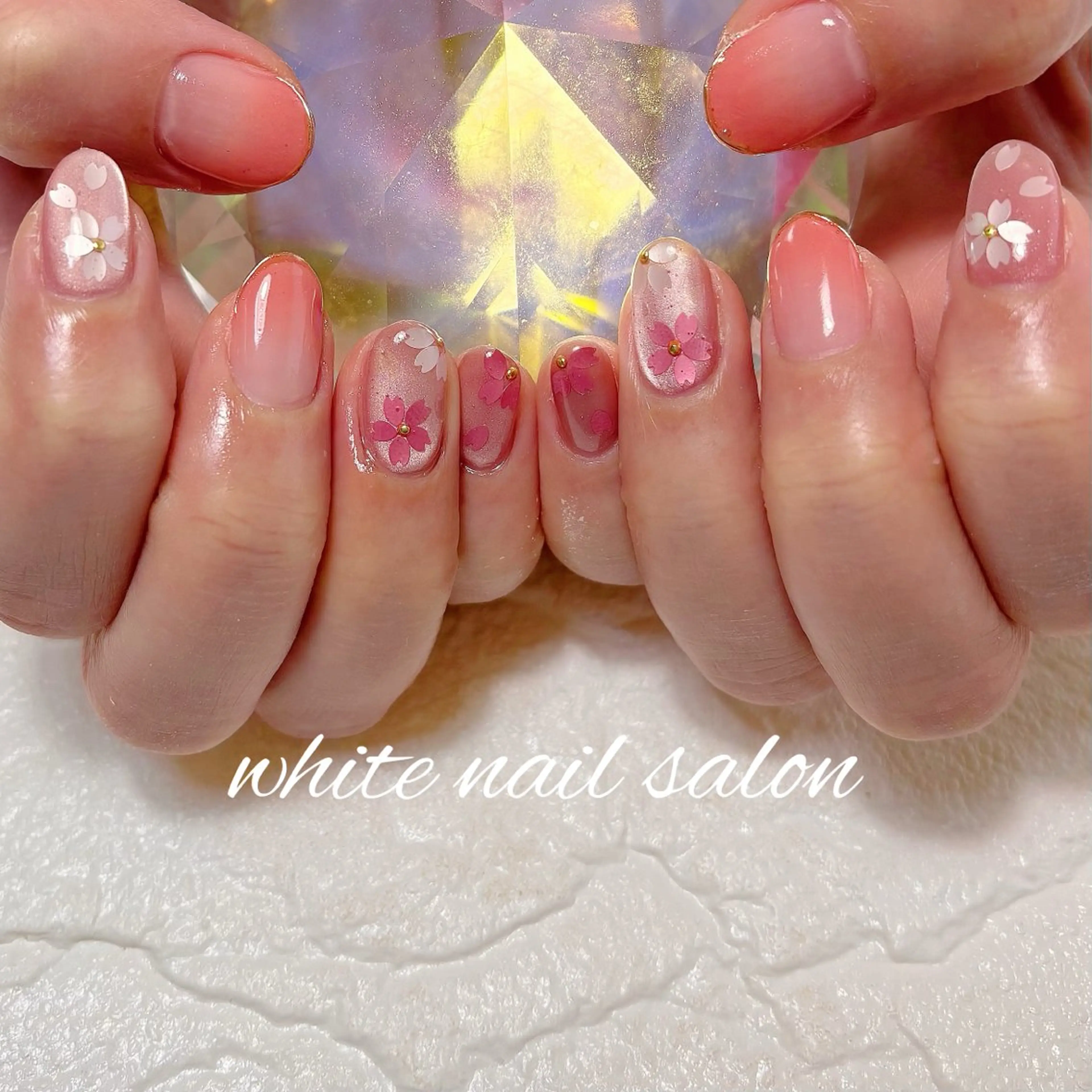 ネイル フットネイル ラメ(グリッター) ハンドネイル white nail salonのネイルデザイン