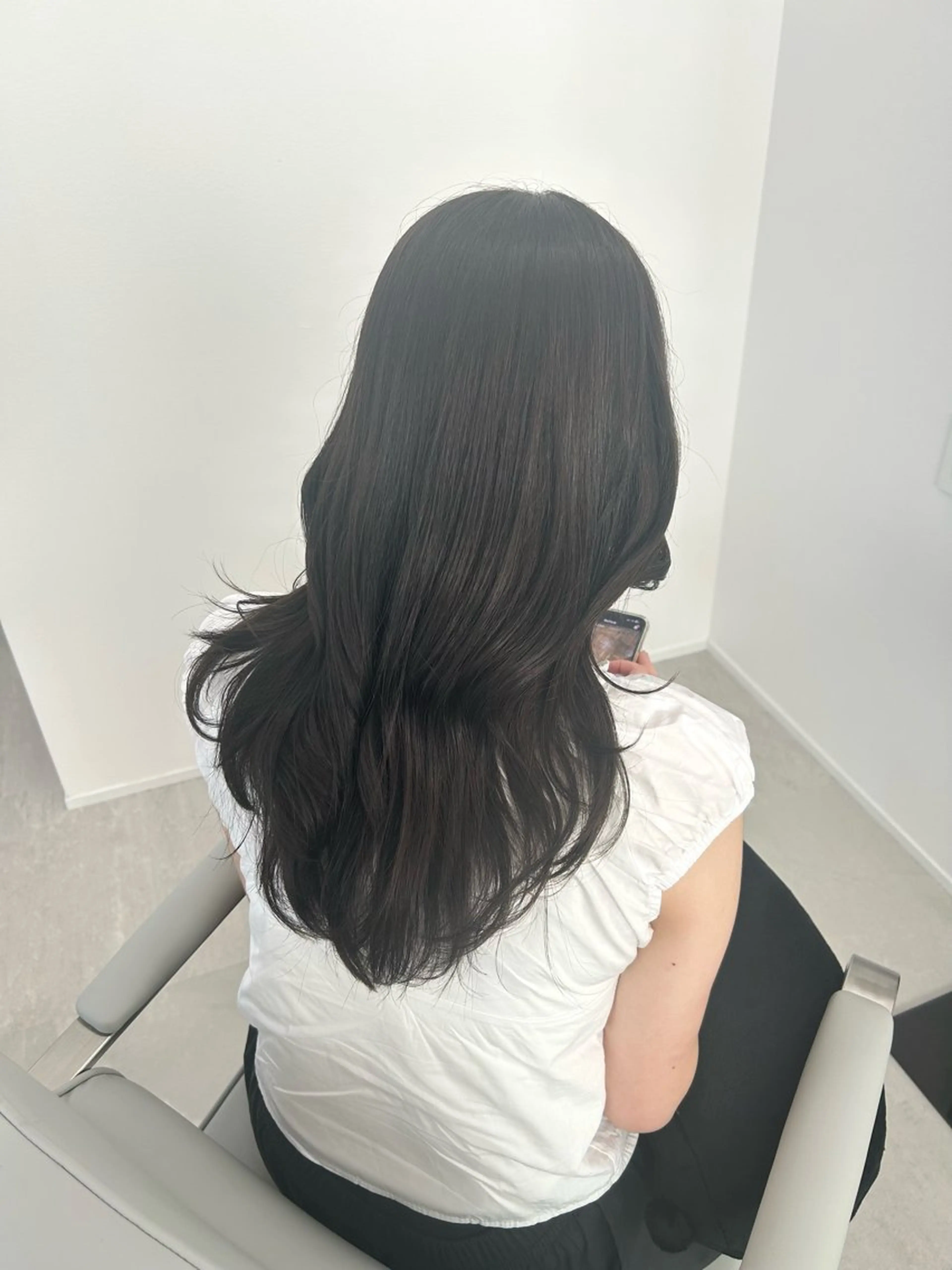 ミディアム ♡透明感/艶カラー /haruka♡のヘアスタイル