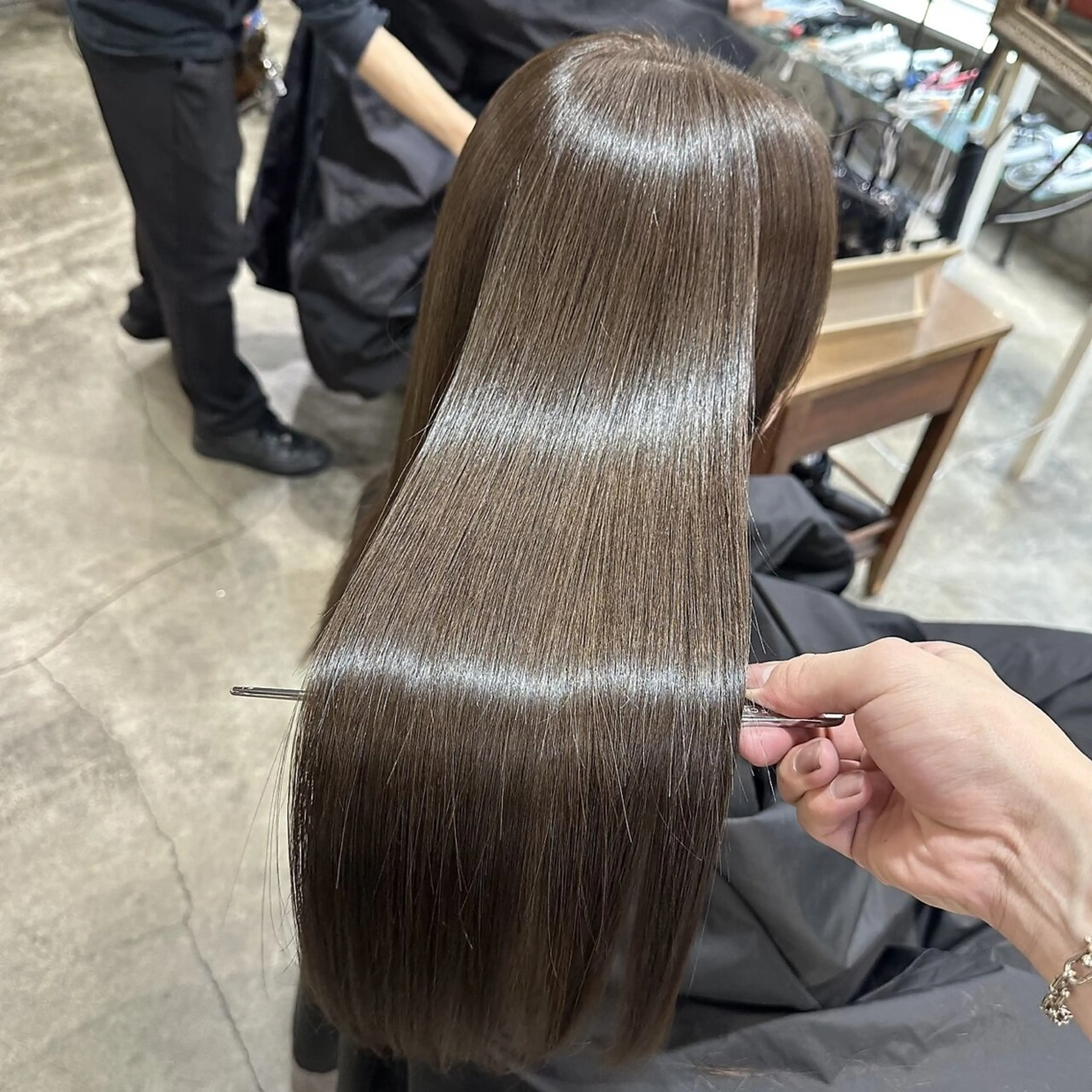 ロング ヘアカラー トリートメント 【💎ツヤ髪💎】 ダメージレスカラー✨のヘアスタイル