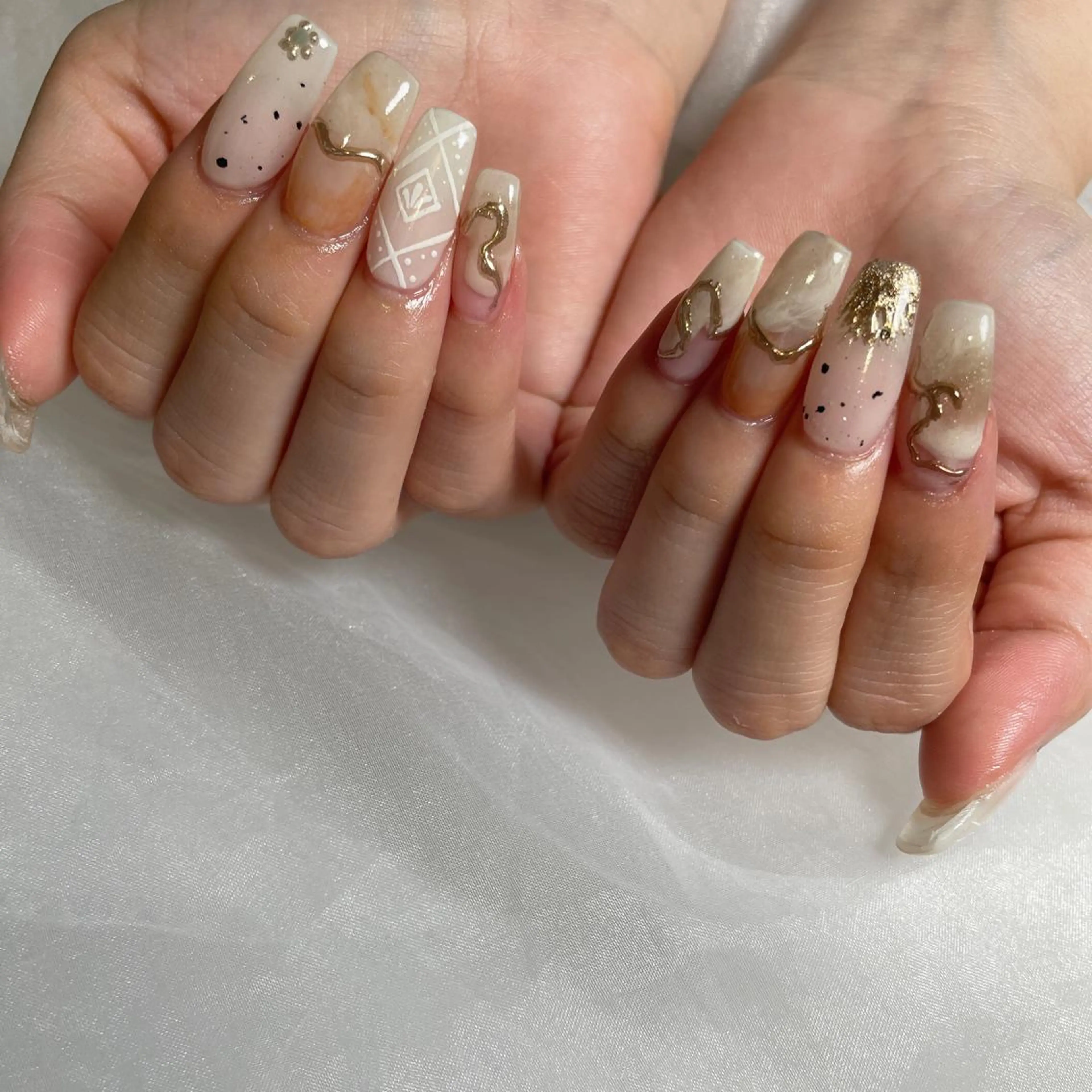 ロング ネイル nail salon neigeのネイルデザイン