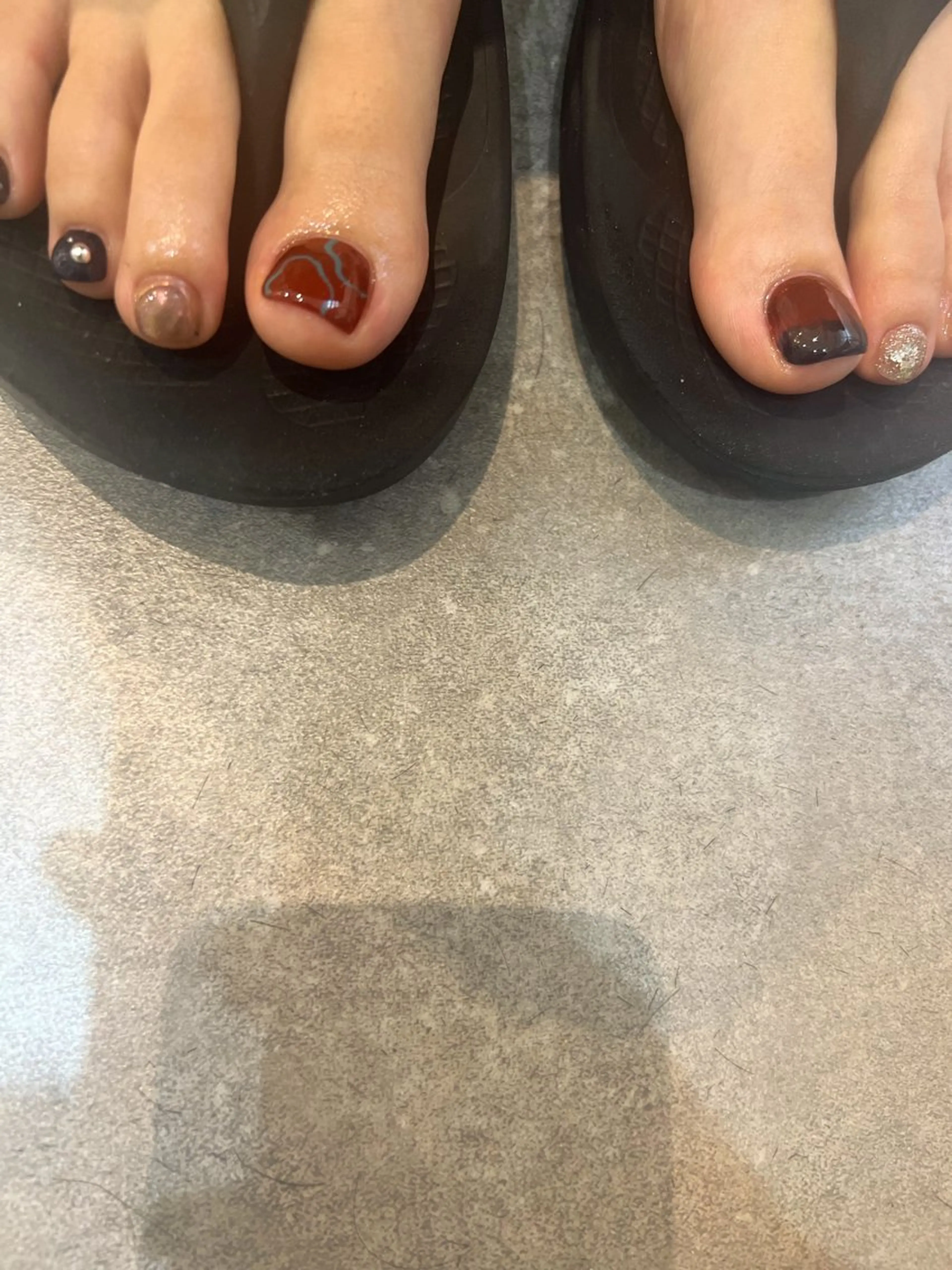 メンズ ネイル フットネイル ヘアメイクネイリスト 💄💅hidemiのヘアスタイル